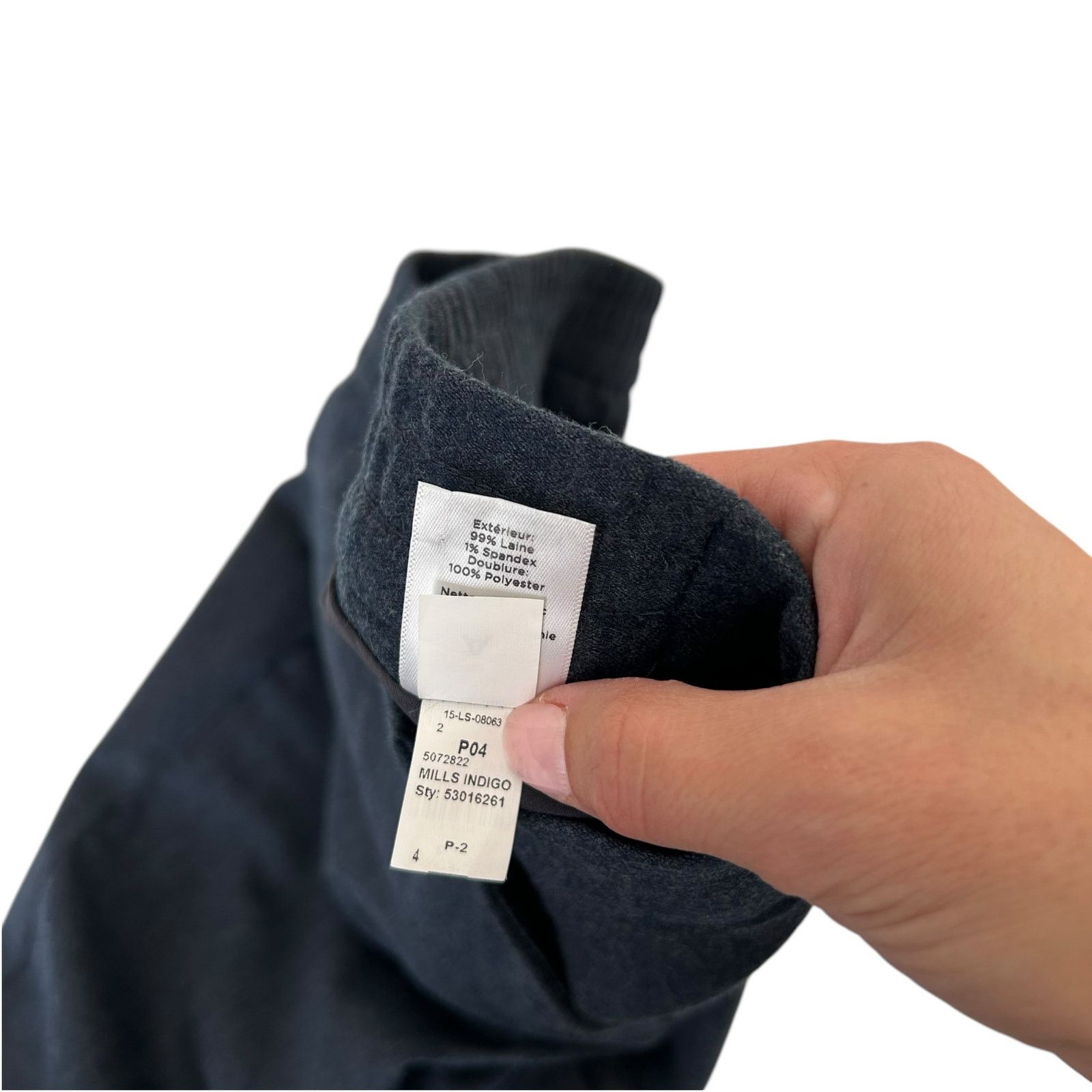 Other Talbots Navy Blue Italian Flannel Wool Trousers Sz 6 Size 28" / US 6 / IT 42 - 4 Thumbnail