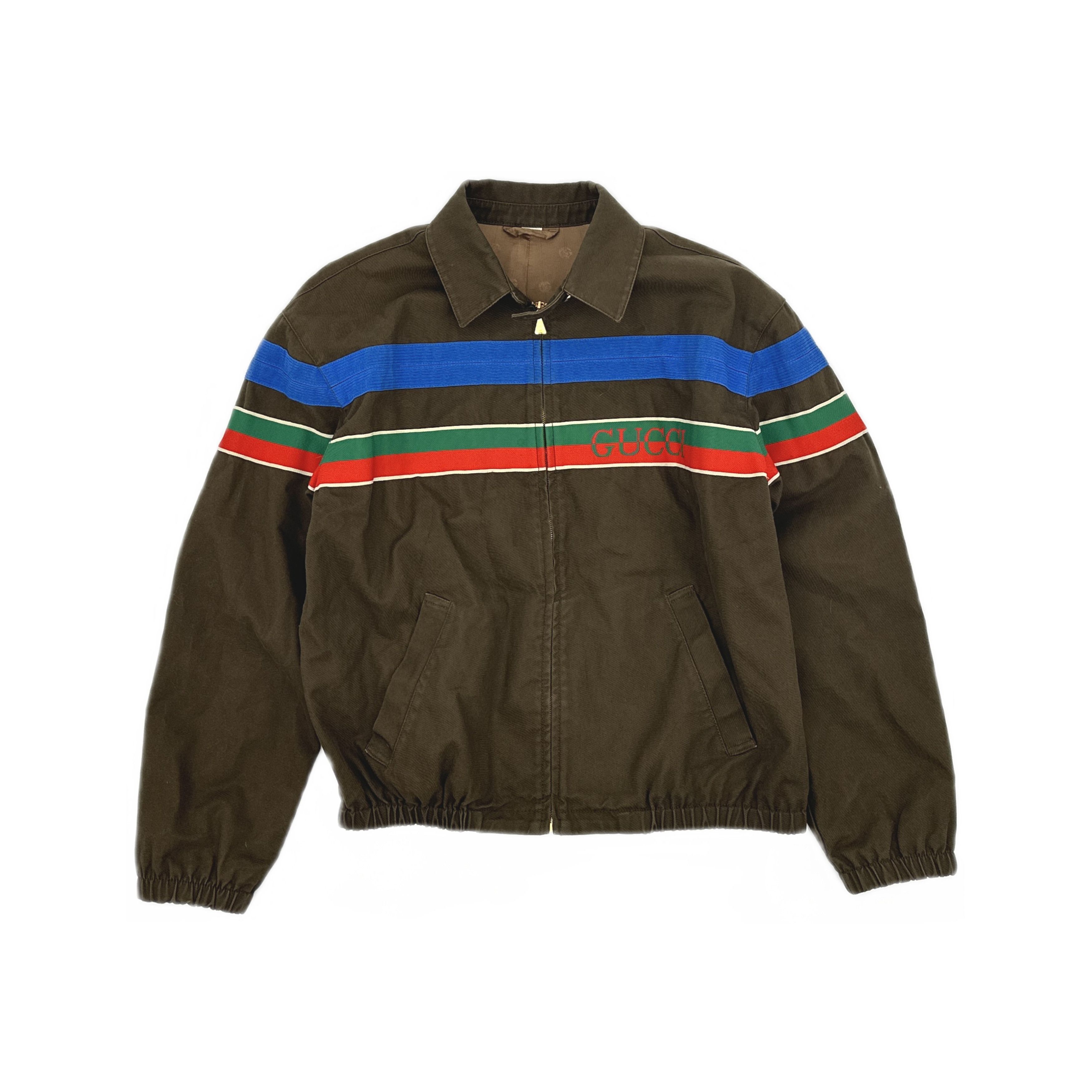 Gucci Gucci Striped Cotton Zip Jacket 46 Size US S / EU 44-46 / 1 - 1 Thumbnail