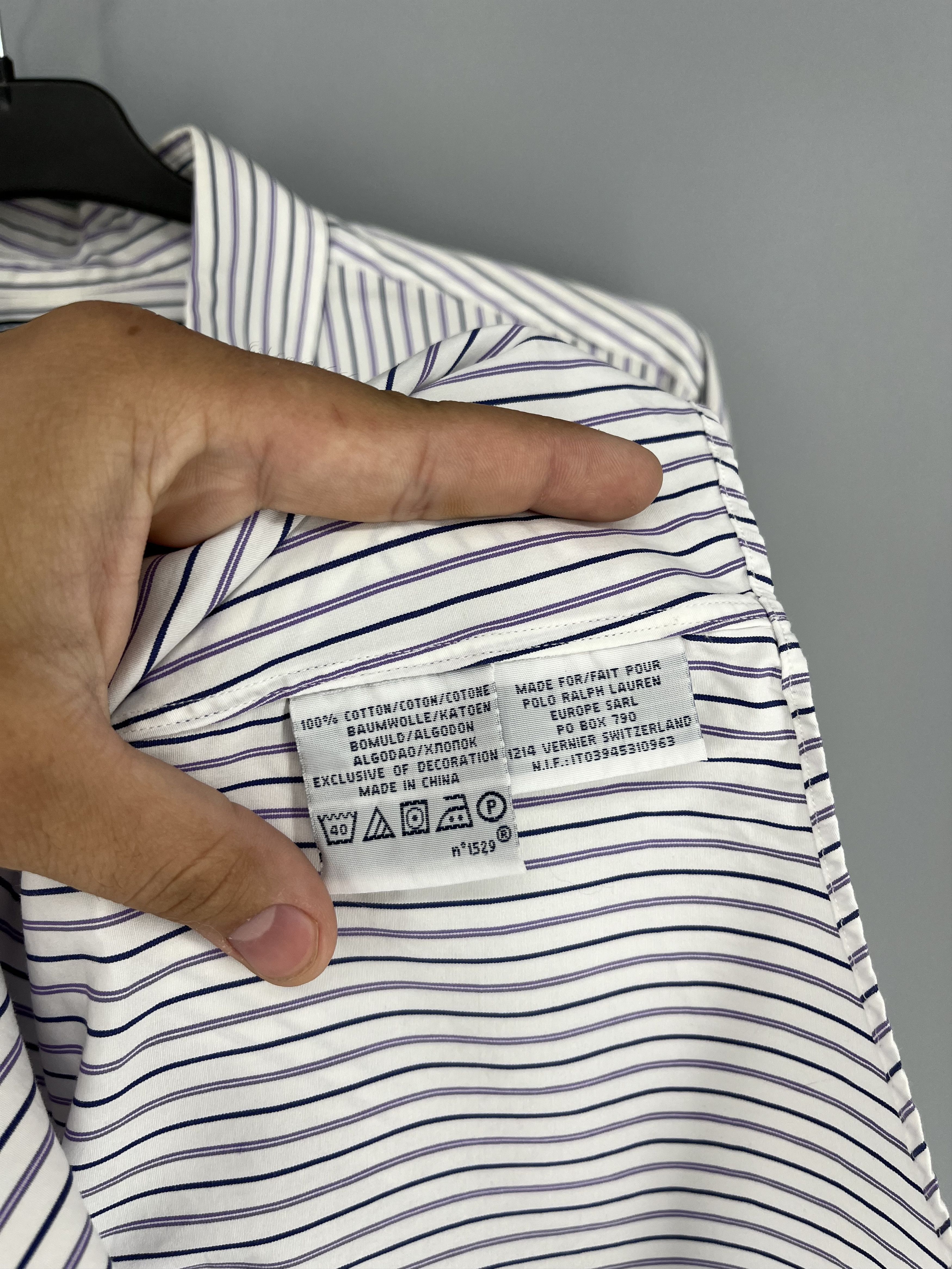 Ralph Lauren Vintage striped shirt polo Ralph Lauren size XL rare Size US XL / EU 56 / 4 - 9 Thumbnail