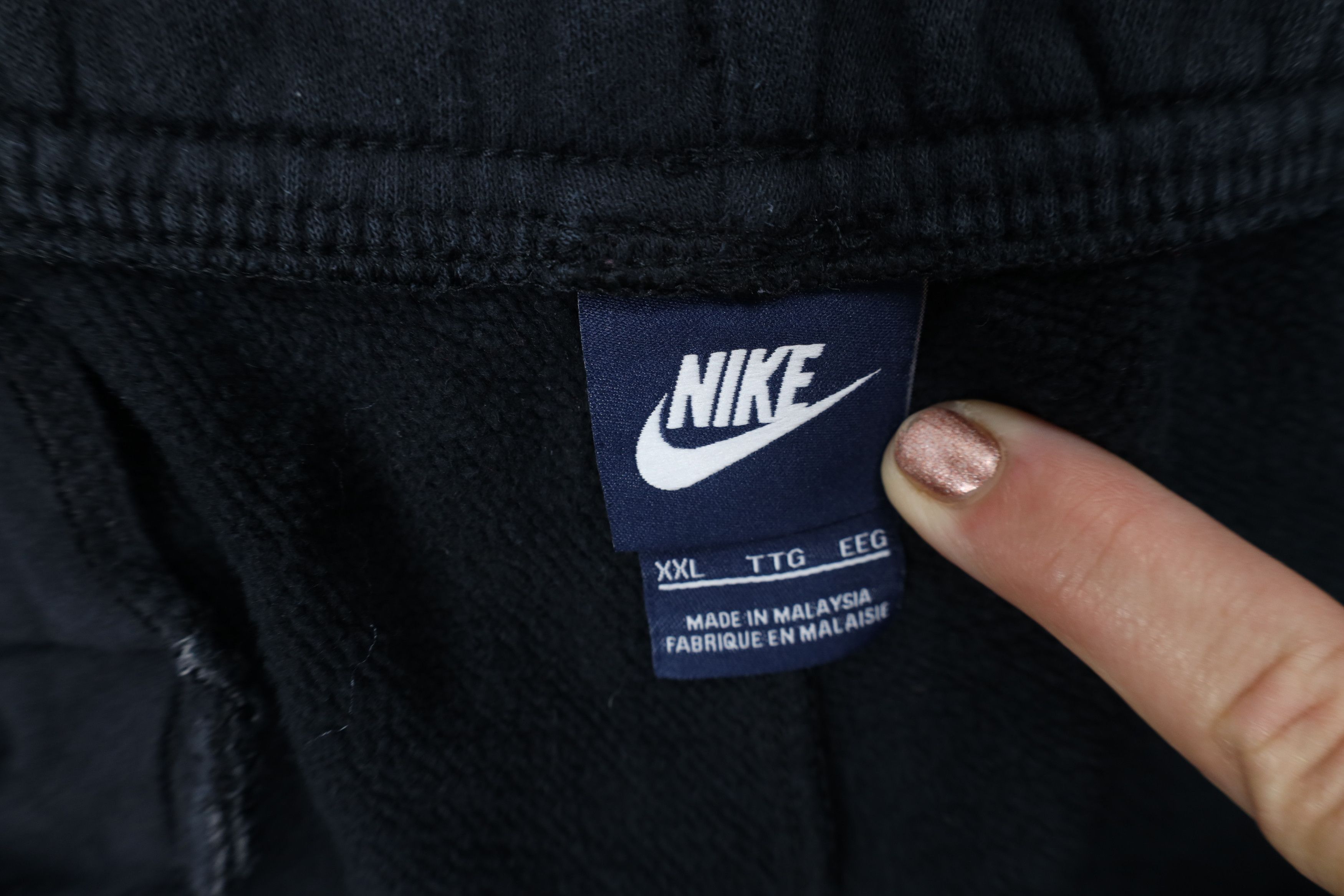 Nike Vintage Nike Scott Mini Swoosh Wide Leg Sweatpants Black Size US 40 / EU 56 - 8 Thumbnail