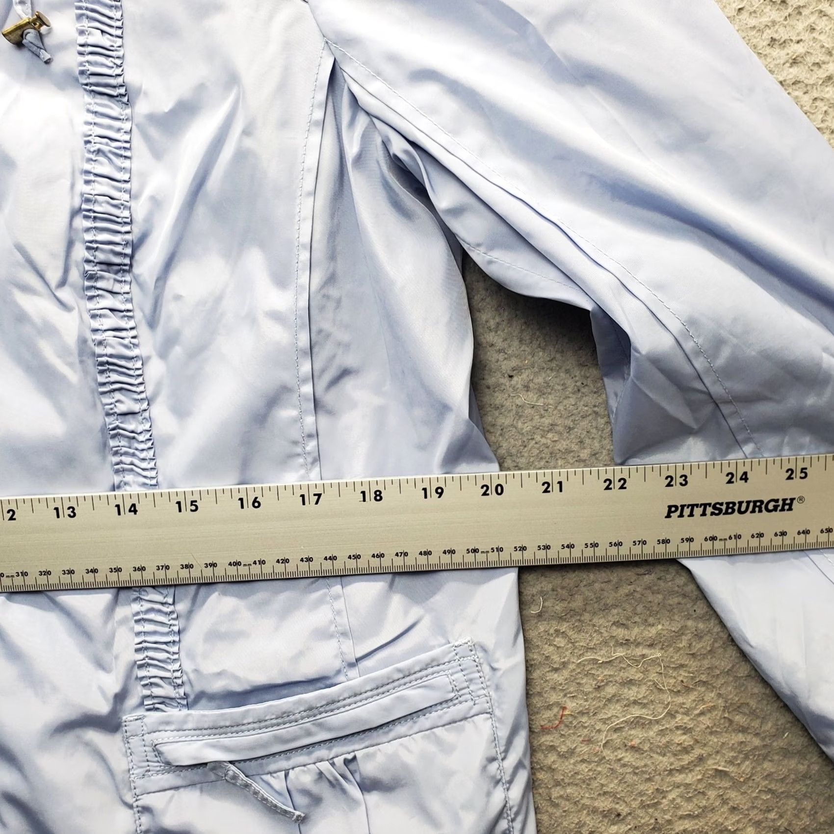 Vintage Zenergy by Chico's Periwinkle Fitted Jacket Womens Size 2 Blue Lined Collar Zip Front Jacket Size XS / US 0-2 / IT 36-38 - 4 Thumbnail