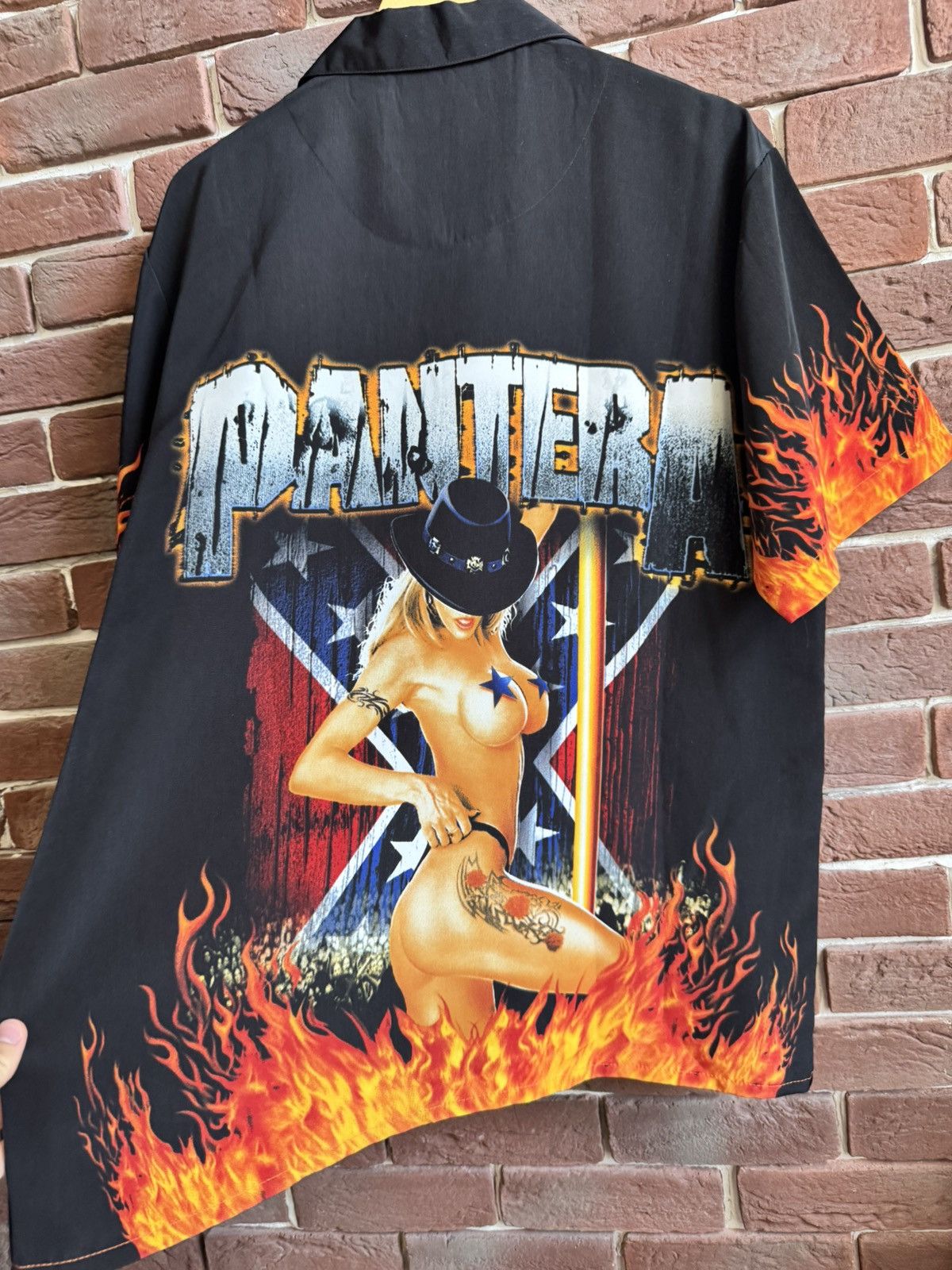 Band Tees Vintage 2003 Pantera far beyond driven girl button up shirt Size US M / EU 48-50 / 2 - 8 Thumbnail