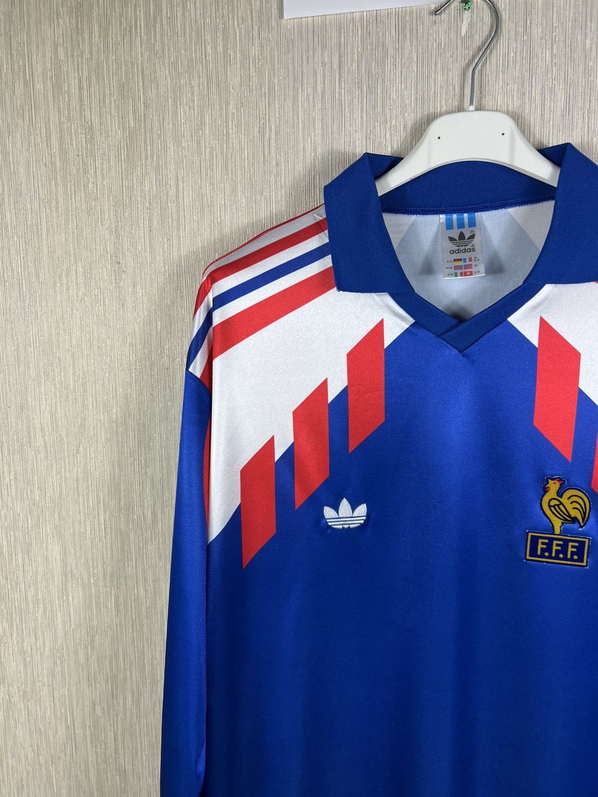 Adidas Vintage 90s Adidas France jersey long sleeve football tee Size US XL / EU 56 / 4 - 4 Thumbnail