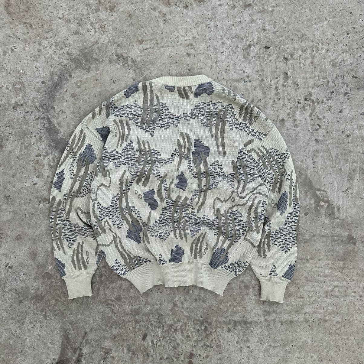 Designer × Japanese Brand Vintage Japanese Style Knit Cardigan Crazy Fit Y2K 00s USA Size US L / EU 52-54 / 3 - 2 Thumbnail