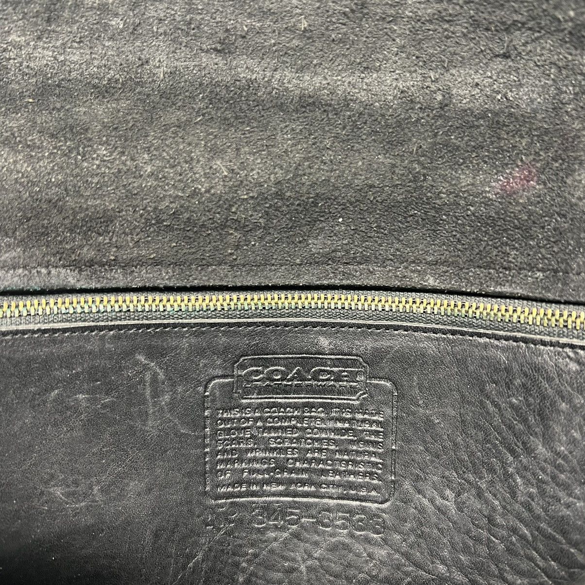 Coach × Vintage VTG Coach Crossbody Bag Purse Clutch Black Leather Hang Tag Size ONE SIZE - 4 Thumbnail