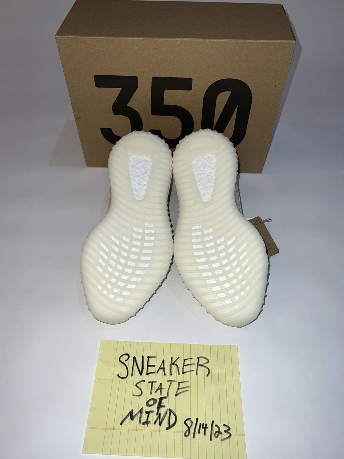 Adidas × Kanye West NEW Adidas Yeezy Boost 350 V2 Bone Colorway Size 9.5 In Hand Size US 9.5 / EU 42-43 - 6 Thumbnail
