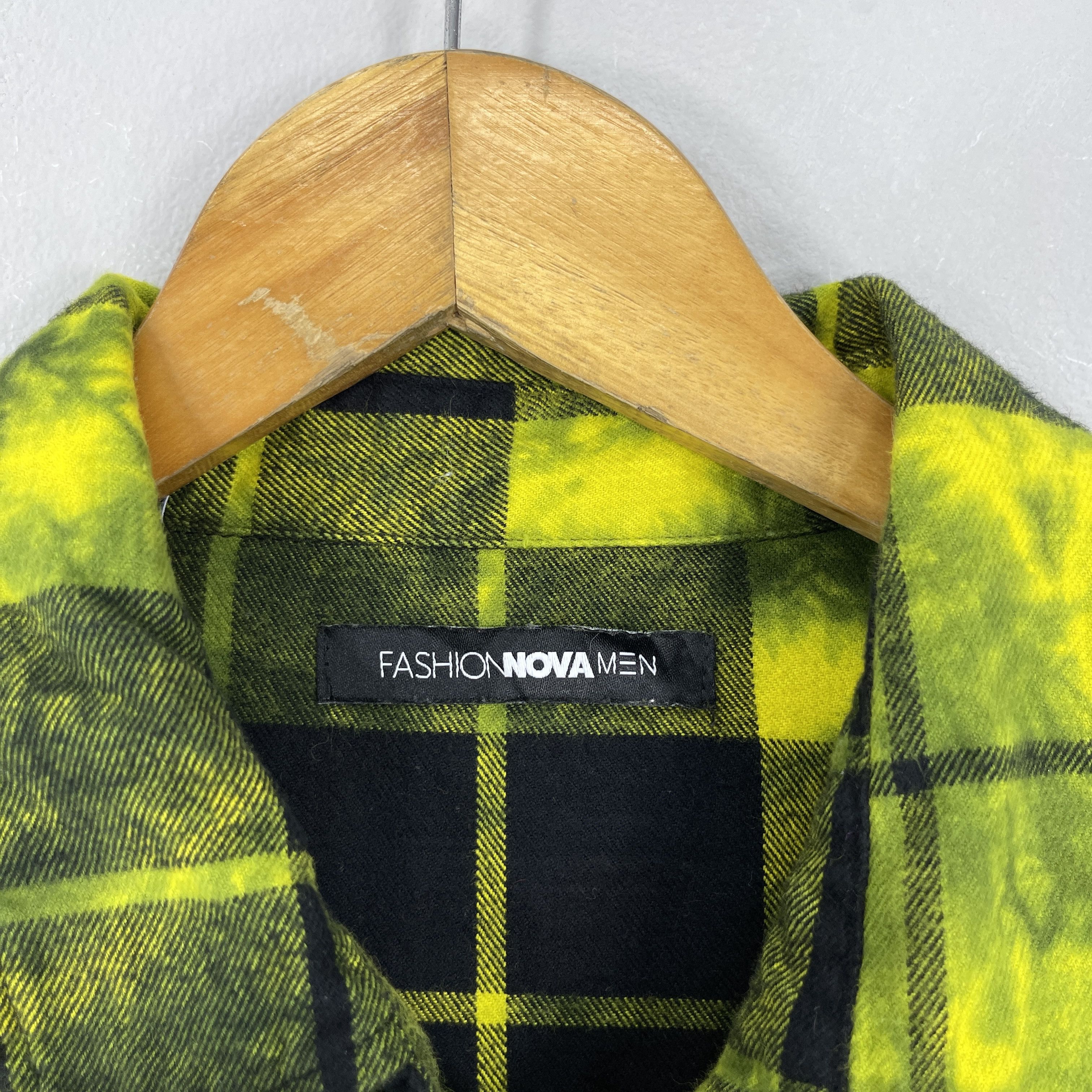 Flannel Vintage Fashion Nova Plaid Tie Dye Custom Button Up Size US M / EU 48-50 / 2 - 5 Thumbnail