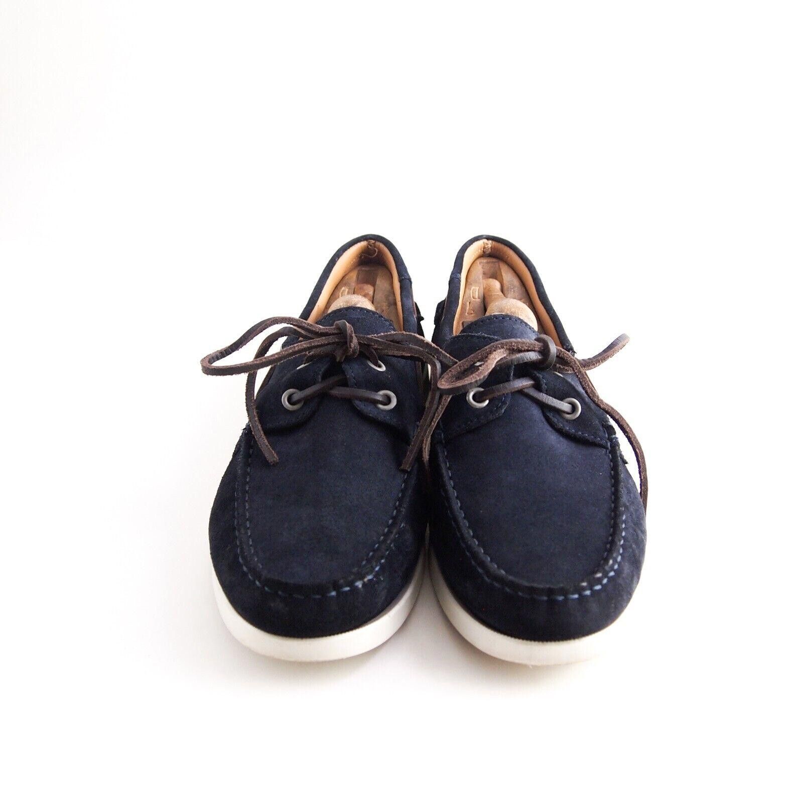Designer Hackett London Boat Shoes Black Suede Mens EU 41 US 8 Size US 8 / EU 41 - 5 Thumbnail