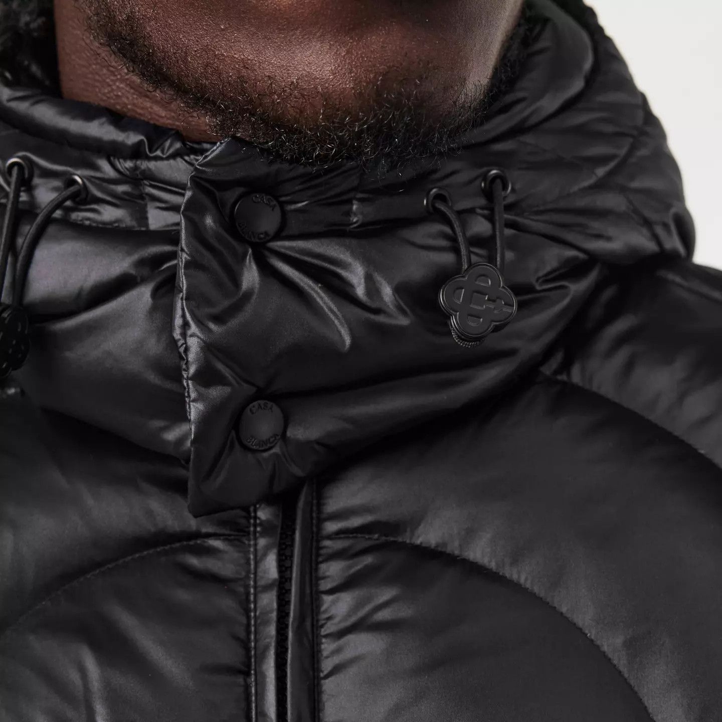 Casablanca o1g2r1mq0426 Quilted Medium Puffer Jacket in Black Size US L / EU 52-54 / 3 - 5 Thumbnail