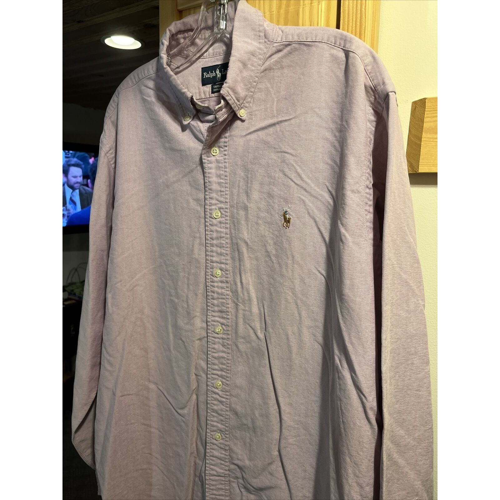 Ralph Lauren Ralph Lauren Men’s 16.5 36 Purple Yarmouth LS Cotton Shirt Size US XL / EU 56 / 4 - 9 Thumbnail