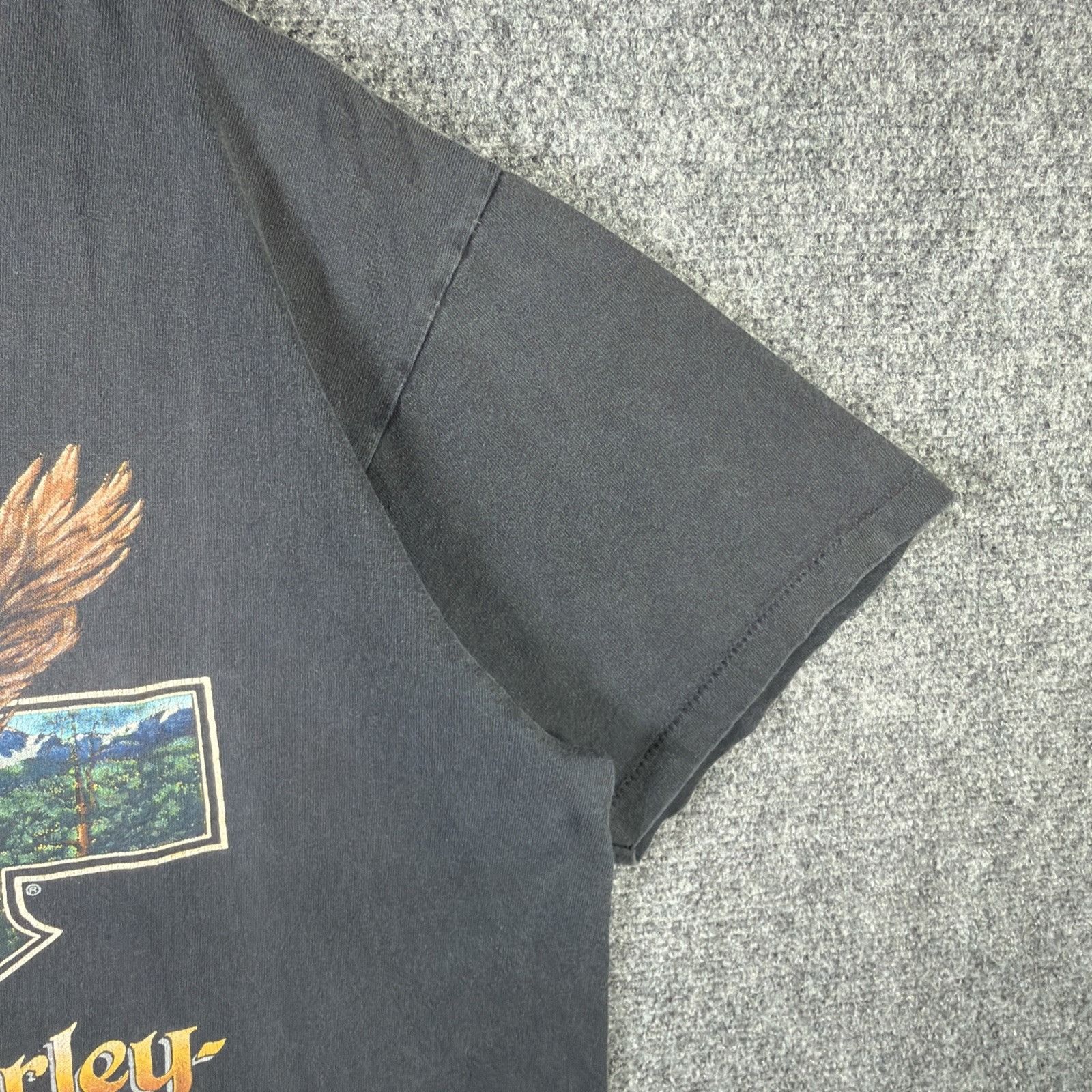 Harley Davidson Vintage Harley Davidson Shirt XL Black 90s 3D Emblem Eagle Size US XL / EU 56 / 4 - 5 Thumbnail