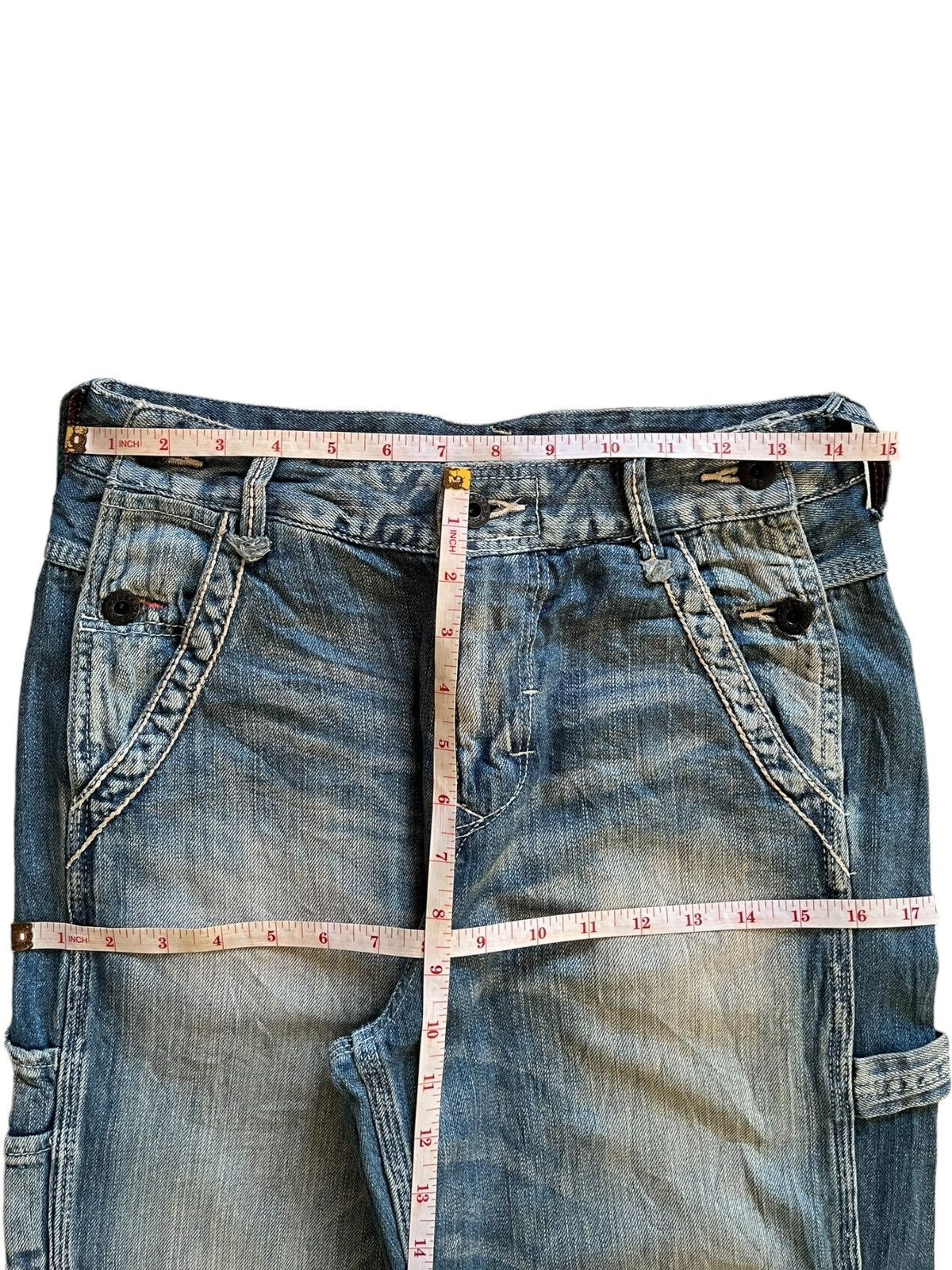 Japanese Brand Vintage Japanese Cepo Buckle Back Baggy Carpenter Jeans Size US 29 - 15 Thumbnail