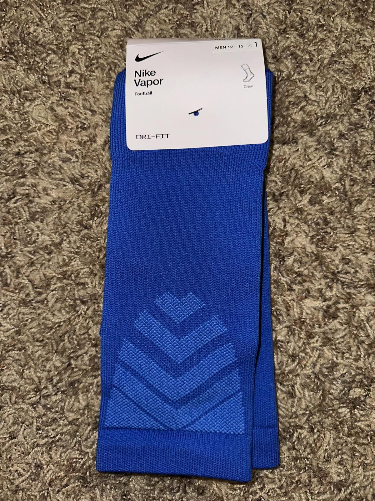 Nike Nike Vapor Football Blue Crew Socks Size ONE SIZE - 1 Thumbnail