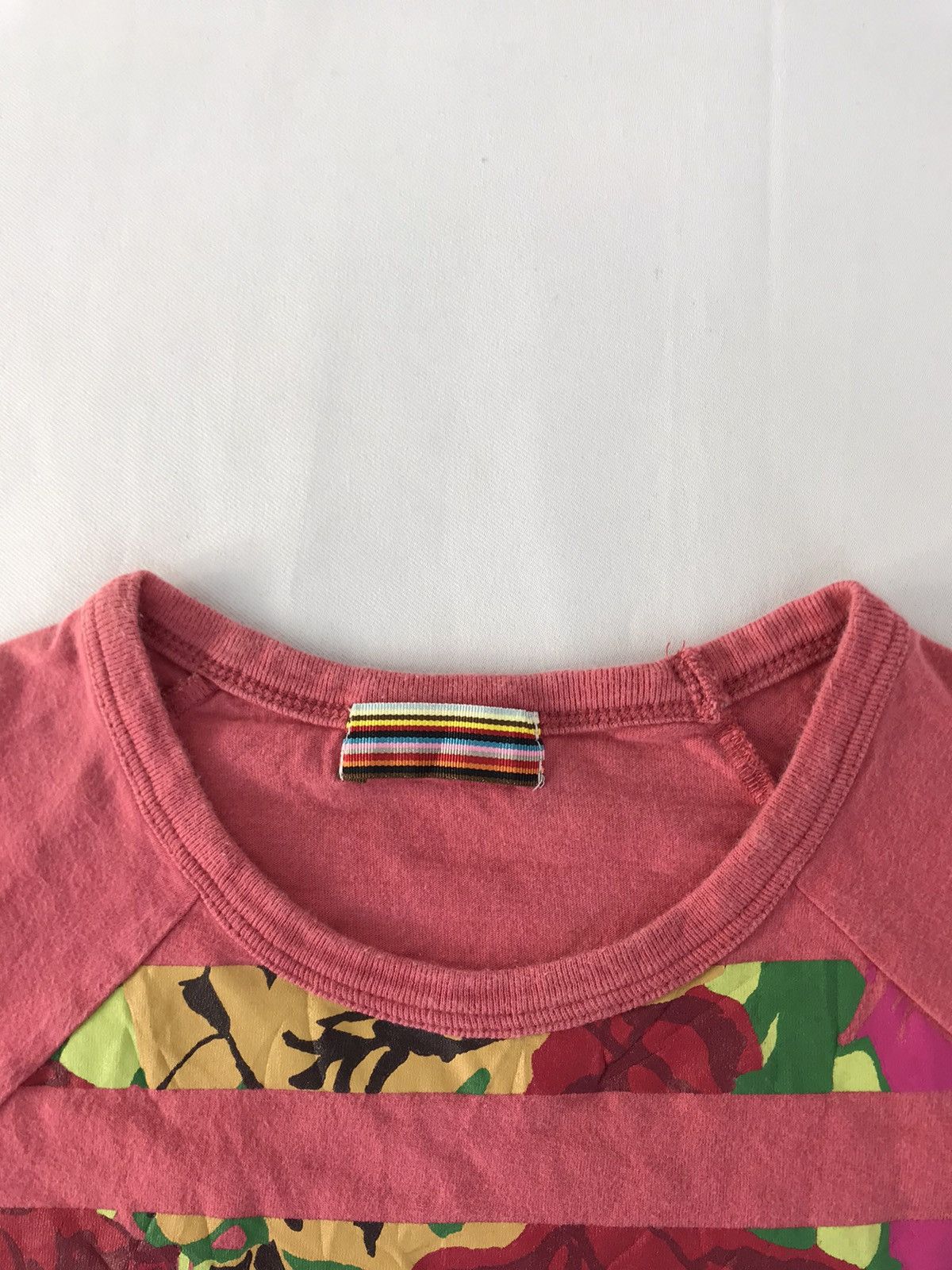 Paul Smith Paul Smith Jeans Striped Floral Design Raglan Printed Tee Size S / US 4 / IT 40 - 5 Thumbnail