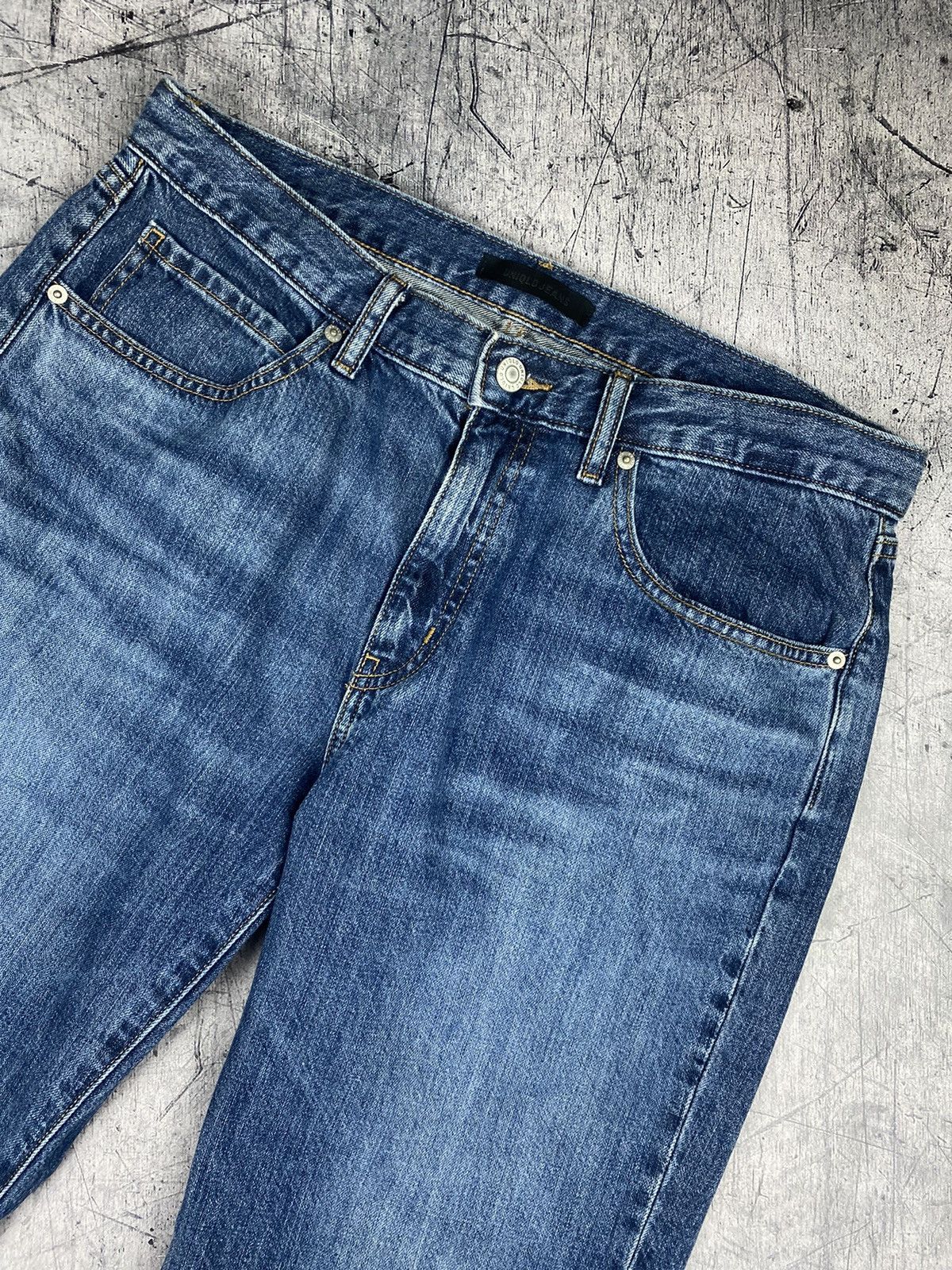Christophe Lemaire × Japanese Brand × Uniqlo Uniqlo Dark Blue Indigo Jeans Denim Pants Size US 33 - 8 Thumbnail