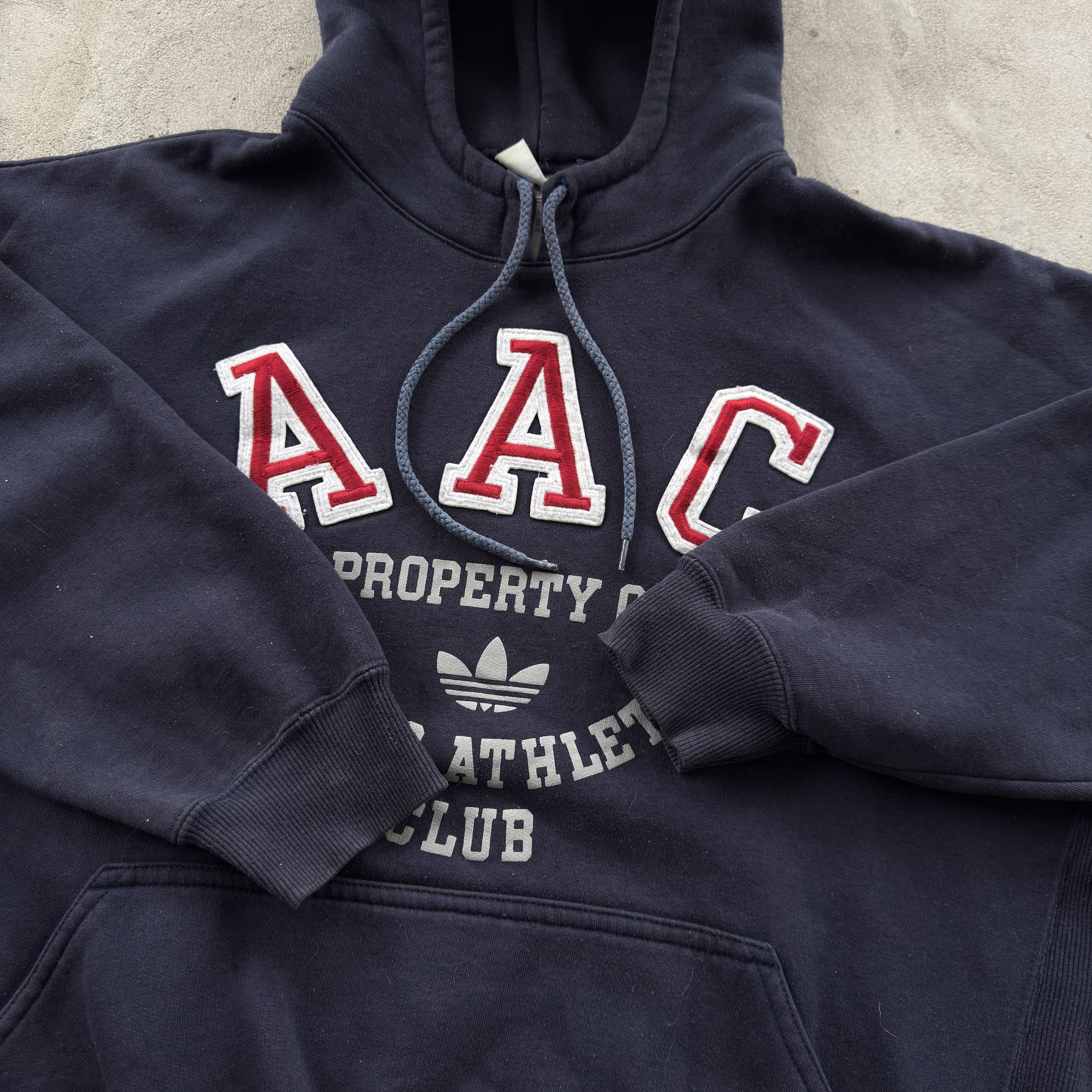 Adidas Vintage 90s Adidas Athletic Club Hooded Sweatshirt Size US M / EU 48-50 / 2 - 4 Thumbnail