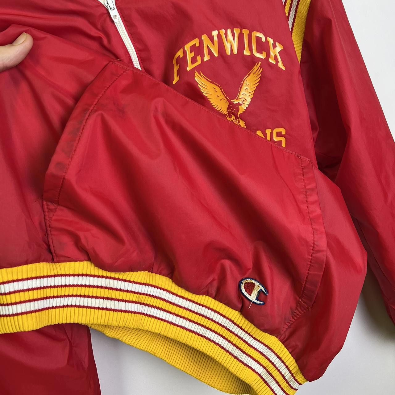 Champion Vintage Fenwick Falcons Pullover Jacket - Red & Yellow Size US M / EU 48-50 / 2 - 5 Thumbnail