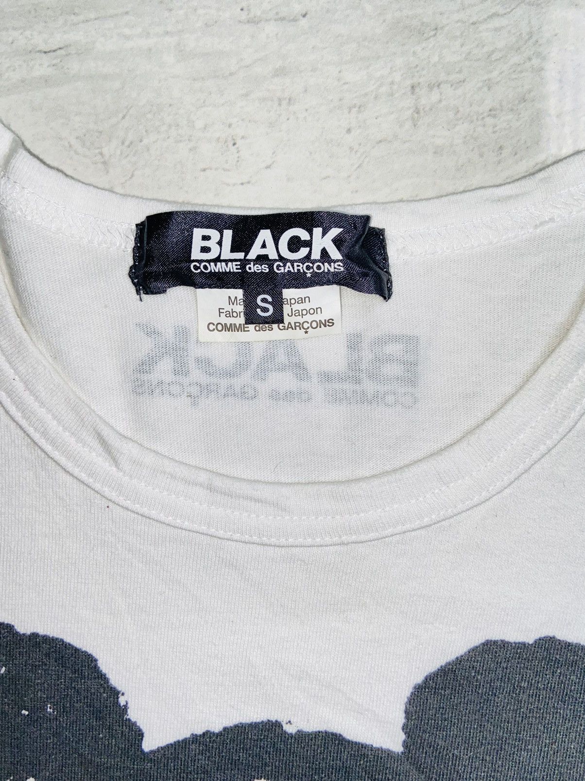 Comme des Garcons Black COMME DES GARCONS BLACK ( white t-shirt ) Size US M / EU 48-50 / 2 - 6 Thumbnail