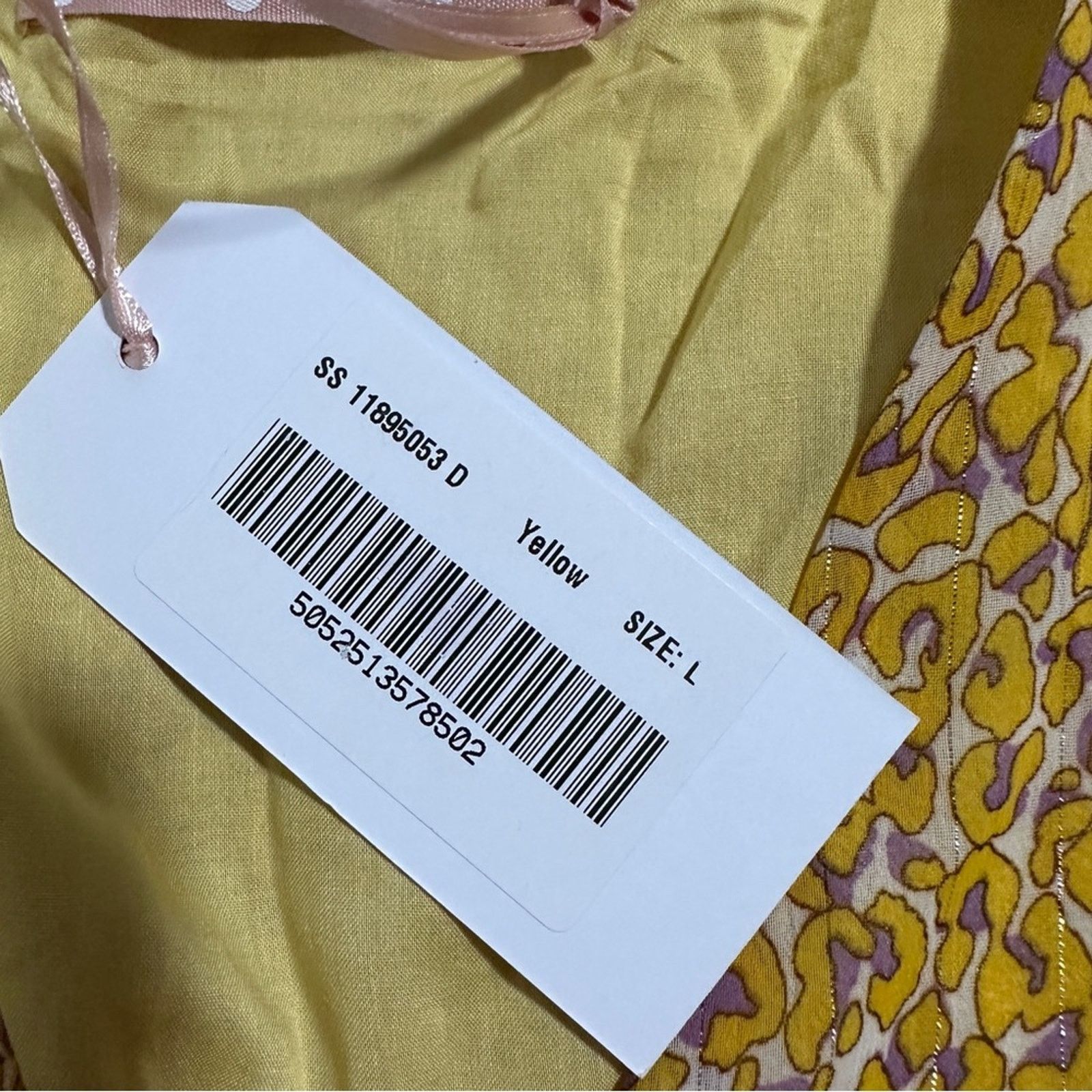 Other Traffic People Perk Things Up Yellow Printed Maxi Dress Size L / US 10 / IT 46 - 10 Thumbnail