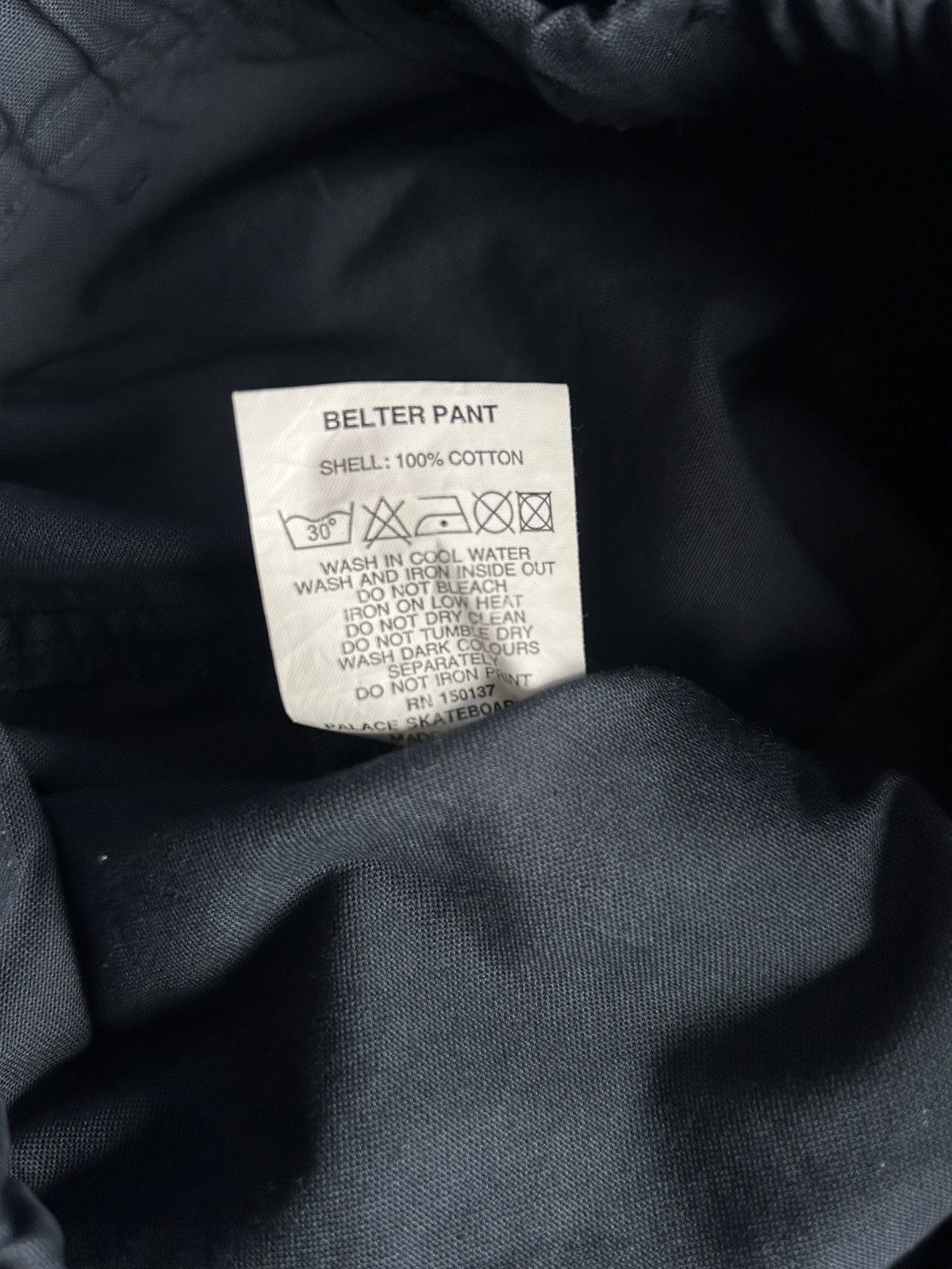 Palace Palace Skateboards Belter Pant Navy — Size Small (NWT) Size US 30 / EU 46 - 18 Thumbnail