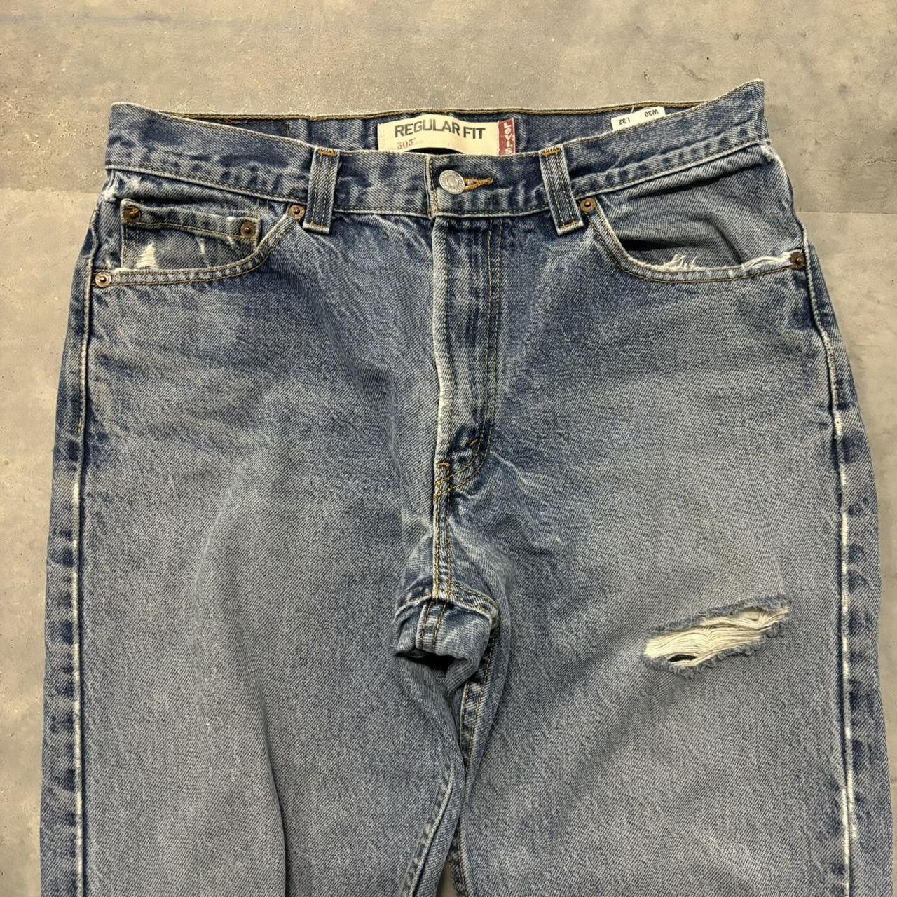 Levi's Vintage Y2K/2000s Grunge Distressed Levi’s Denim Jeans! Size US 30 / EU 46 - 5 Thumbnail