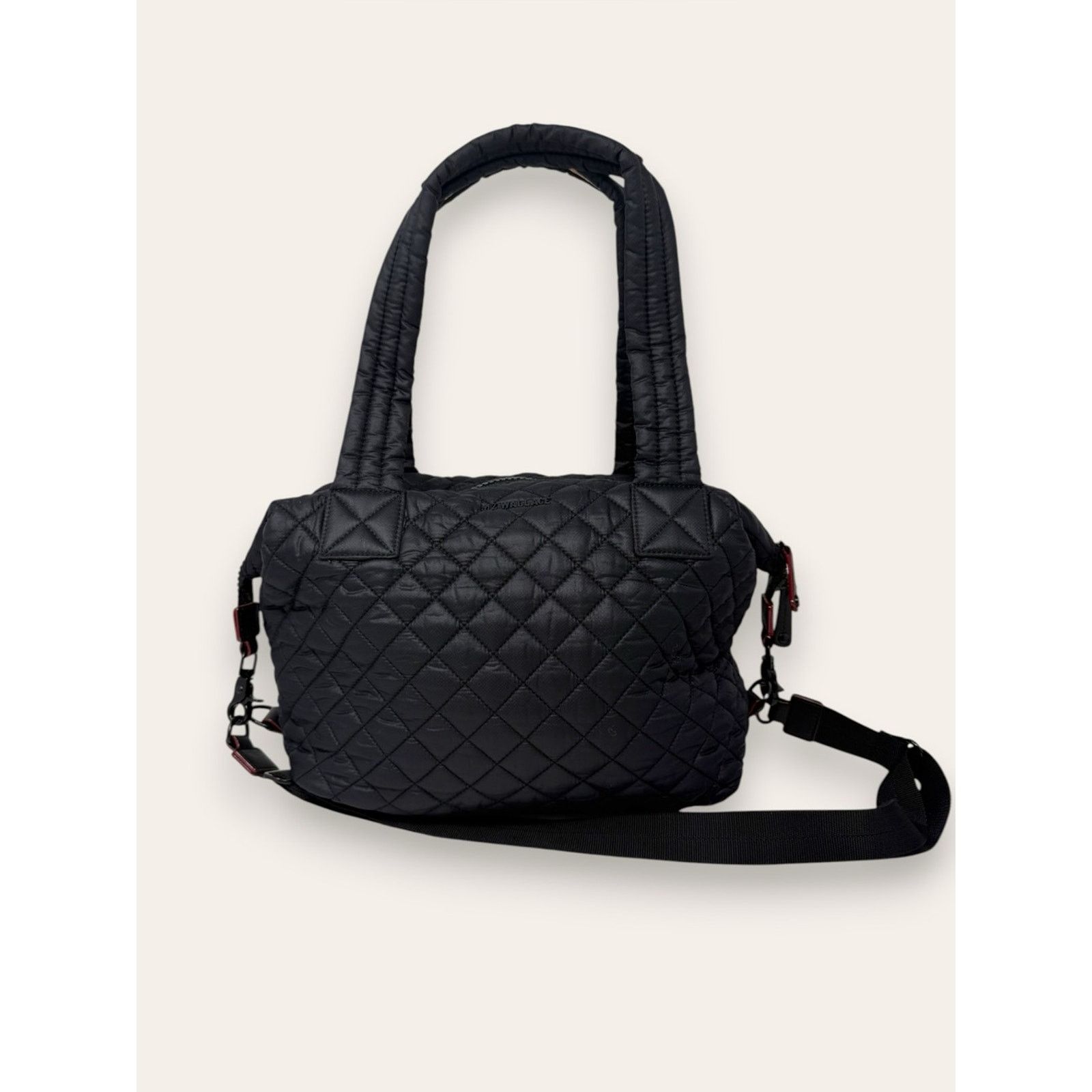 MZ Wallace MZ Wallace Sutton Black Zippered Travel Crossbody Bag Medium Size ONE SIZE - 1 Thumbnail