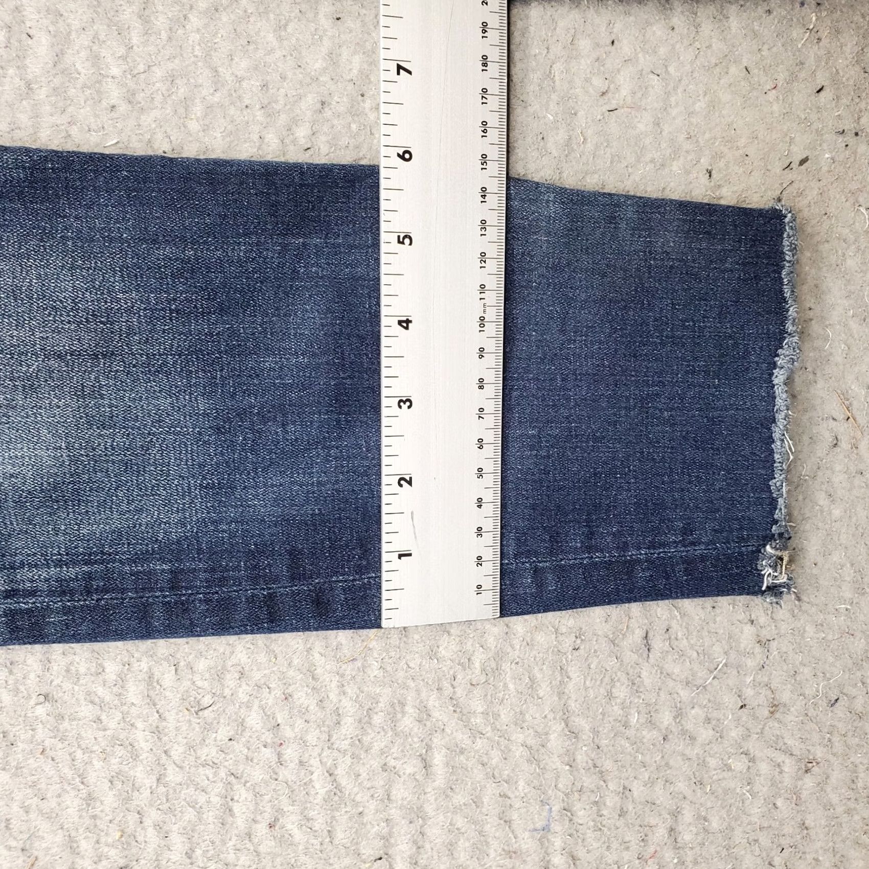 Lucky Brand Lucky Brand Brooke Skinny Jeans Womens 2/26 Blue Denim Faded Whiskered Raw Hem Denim Jeans Slim 5-Pocket Womens Size 2 Blue - Pre-owned Size 26" / US 2 / IT 38 - 5 Thumbnail