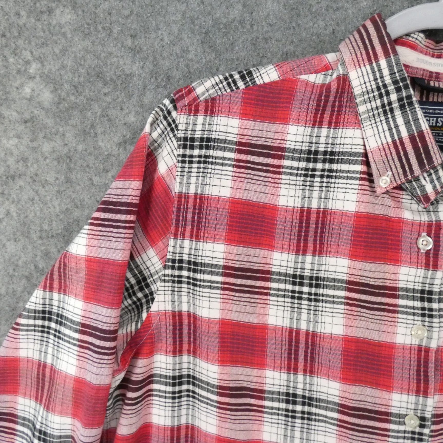 Vintage Panhandle Shirt Womens Large Long Sleeve Button Up Red Plaid Size L / US 10 / IT 46 - 3 Thumbnail