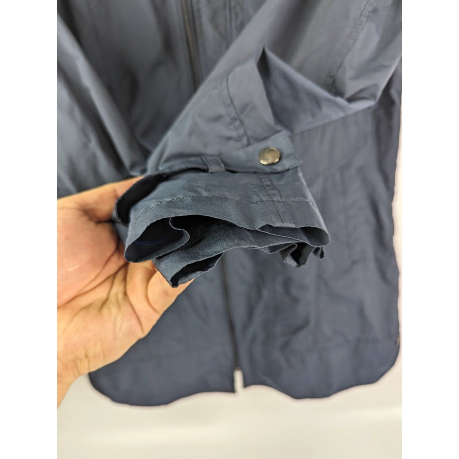 Cole Haan Cole Haan Hooded Full Zip Rain Jacket Navy Blue Size Small Women Adult Regular Long Coat Size S / US 4 / IT 40 - 2 Thumbnail