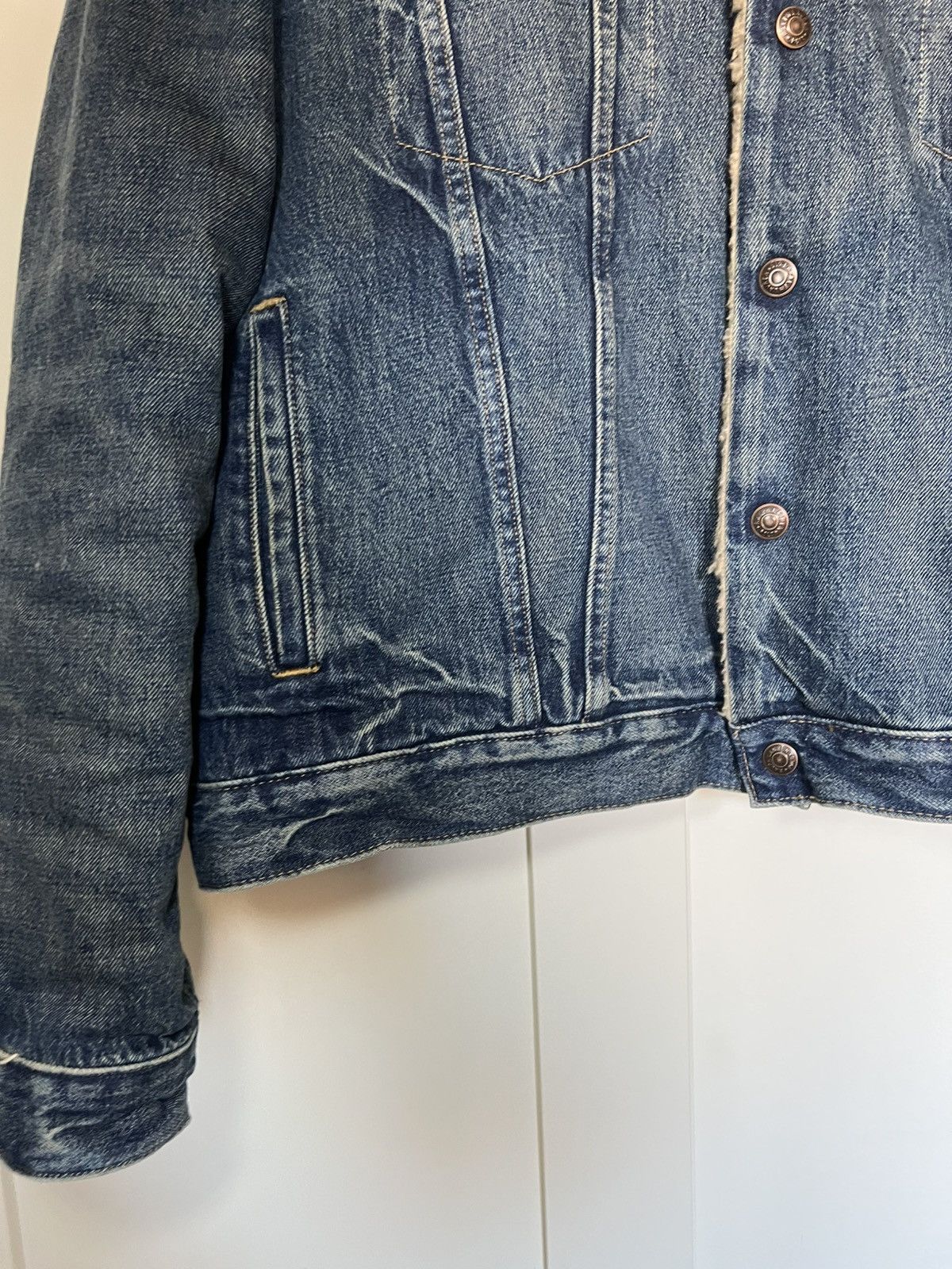 Polo Ralph Lauren Vintage Polo Ralph Lauren sherpa lined patch denim jacket Size US XL / EU 56 / 4 - 8 Thumbnail