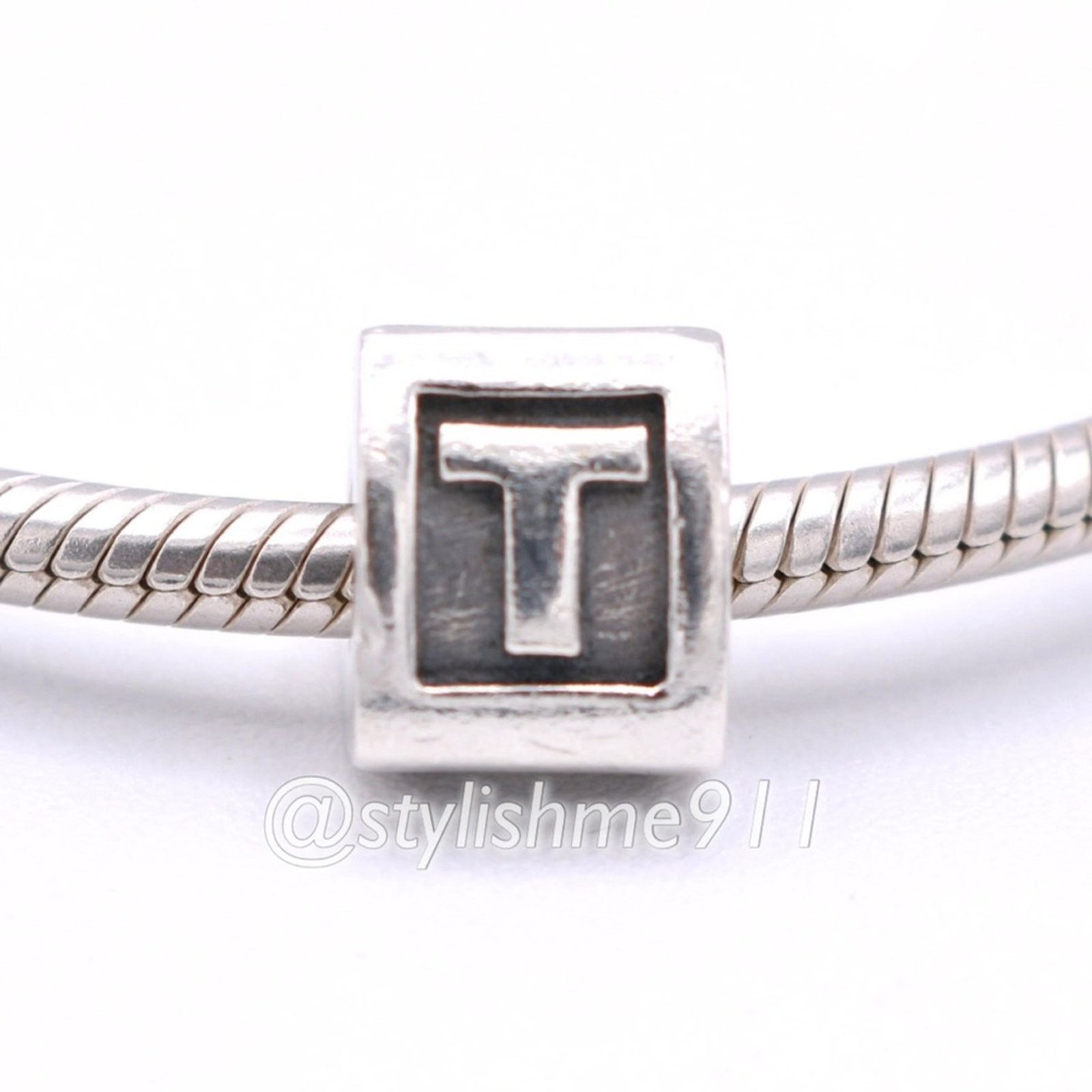 pandora Authentic PANDORA Retired Alphabet Bead - Letter T - 790323T Size ONE SIZE - 2 Thumbnail