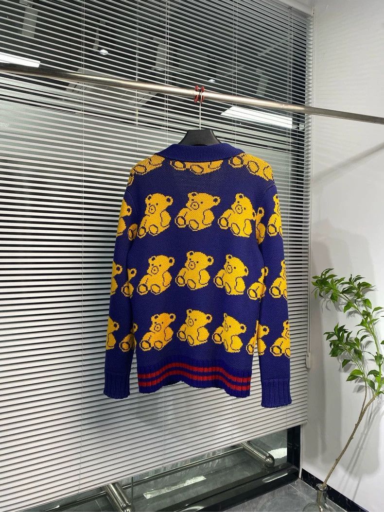 Gucci Gucci Bear Print Knitted Cardigan-2506 Size US S / EU 44-46 / 1 - 2 Thumbnail