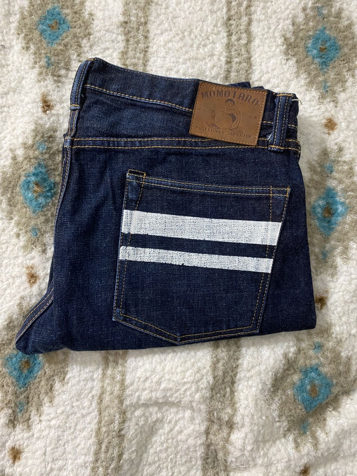Momotaro Jeans Momotaro 0306SP "Going to Battle" 15.7oz - Tight Tapered 35 Size US 35 - 1 Thumbnail