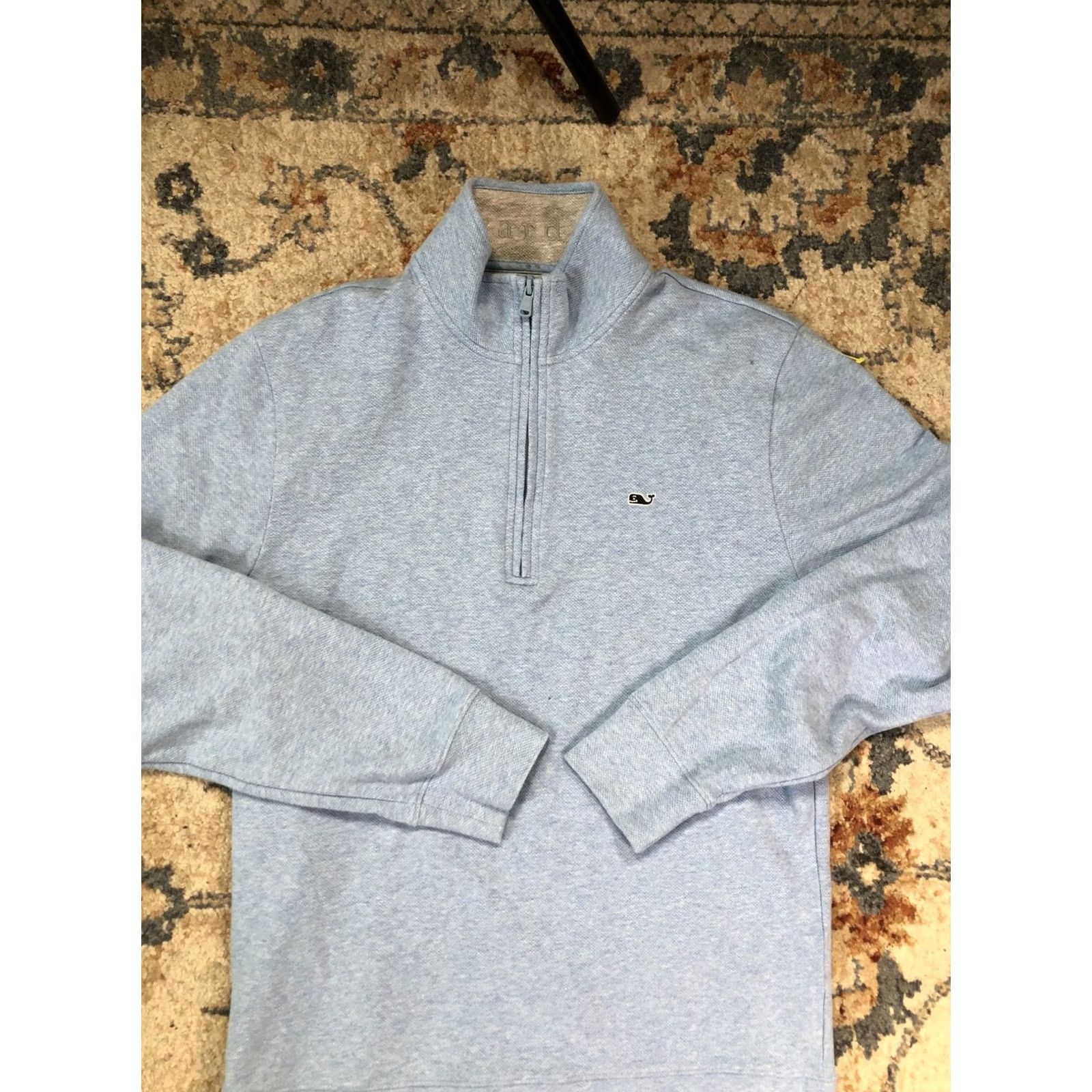 Vineyard Vines Vineyard Vines Sweatshirt Mens M Blue 1/4 Zip Mock Neck Pullover Fleece Apparel Knit Size US M / EU 48-50 / 2 - 2 Thumbnail