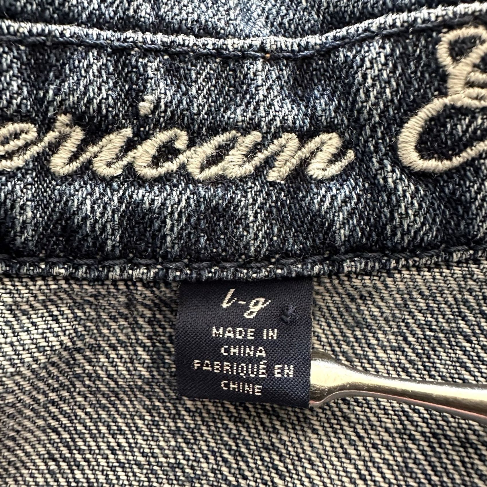 American Eagle Outfitters VINTAGE American Eagle Outfitters Denim Jacket Women’s L AE Trucker Jean Sun Face Print Jacket Size 36" / US 14 / IT 50 - 2 Thumbnail