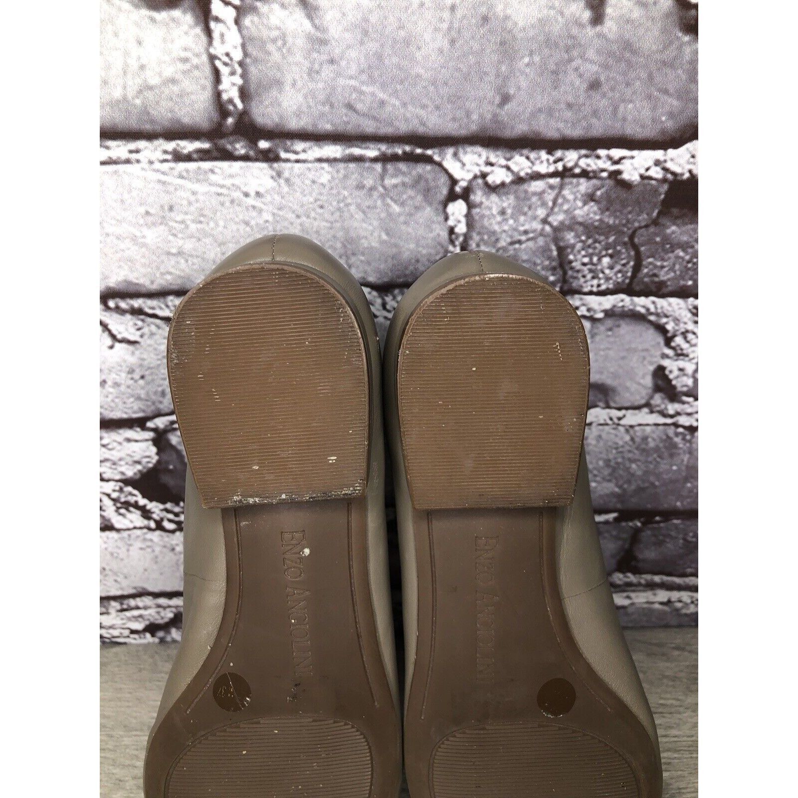 Other ENZO ANGIOLINI Gray Lydian Slip On Leather Ballet Flats Wome Size US 6.5 / IT 36.5 - 7 Thumbnail
