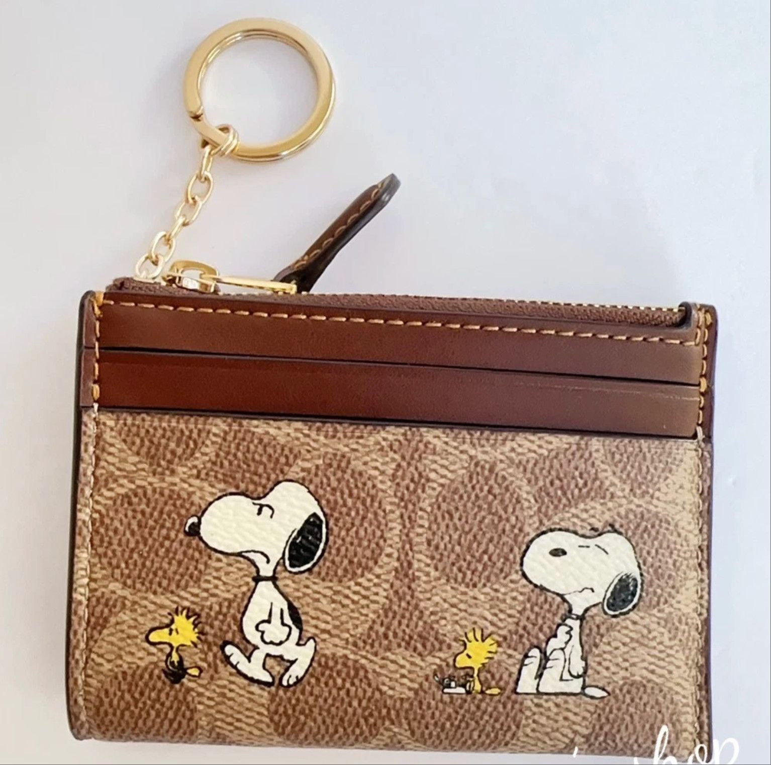 Coach Coach X Peanuts Mini Skinny Id Case With Snoopy CBT14 Size ONE SIZE - 2 Thumbnail