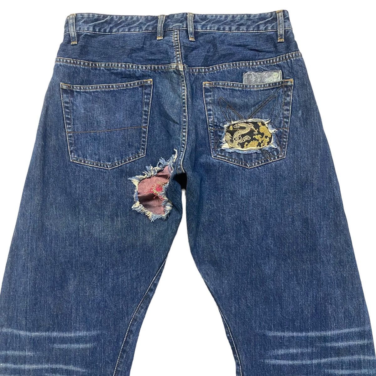 Fiberops FIBEROPS Denim Patchwork Jeans Size US 34 / EU 50 - 9 Thumbnail