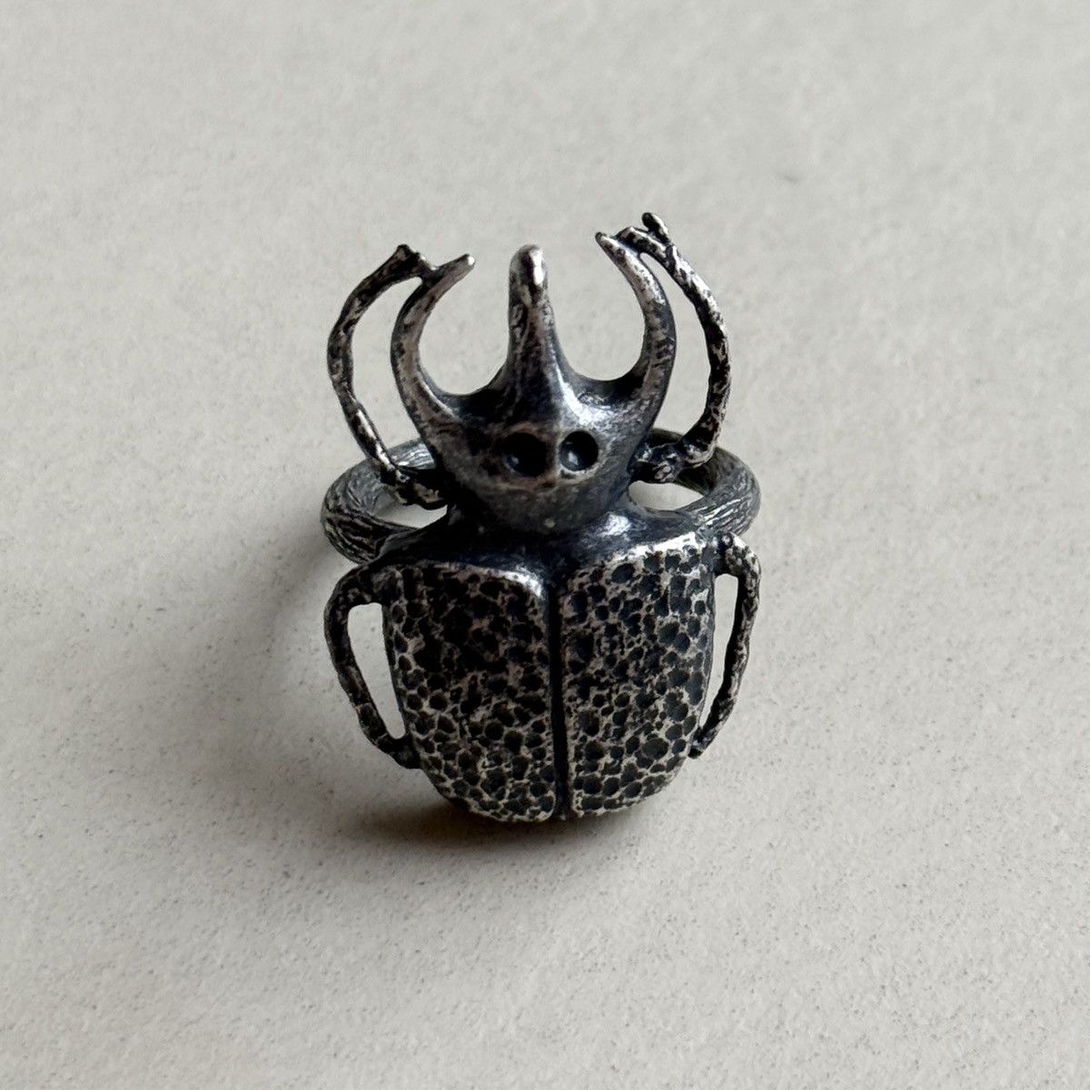 Bottega Veneta Bottega Veneta Silver Beetle Ring Size ONE SIZE - 7 Thumbnail