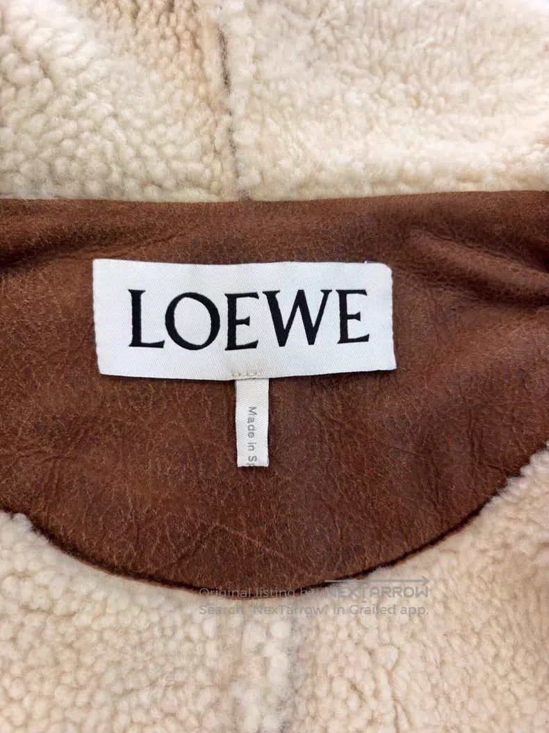 Loewe Loewe Camel Color Sheepskin Jacket with Hood Size XS / US 0-2 / IT 36-38 - 4 Thumbnail