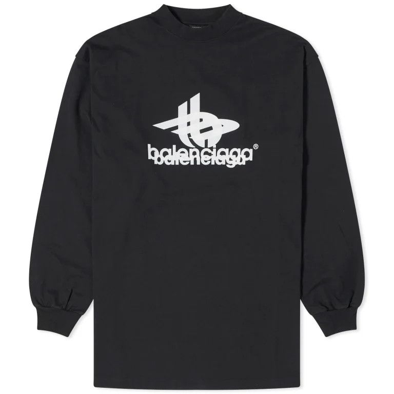 Balenciaga o1bcso1str1024 Layered Sports Long Sleeve T-Shirt Oversize Size US S / EU 44-46 / 1 - 1 Thumbnail