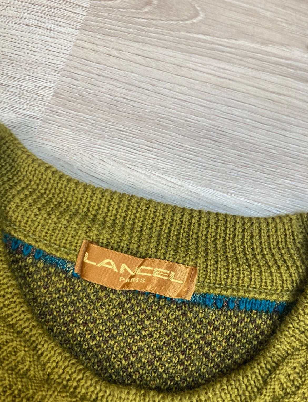 Japanese Brand × Lancel × Vintage Vintage Lancel sweater wool style coogi made in Japan Size US L / EU 52-54 / 3 - 7 Thumbnail
