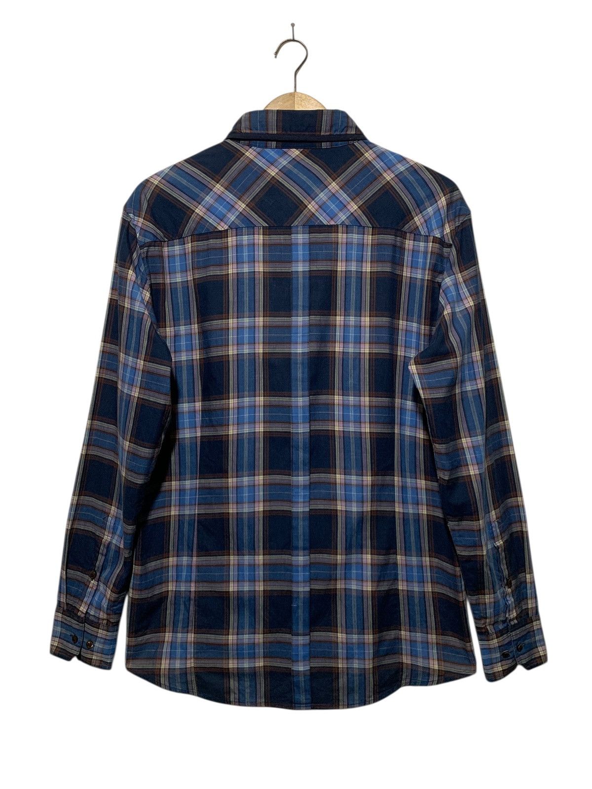 Solid Homme Solid Homme x Wooyoungmi asymmetrical blue check shirt Size US M / EU 48-50 / 2 - 8 Thumbnail