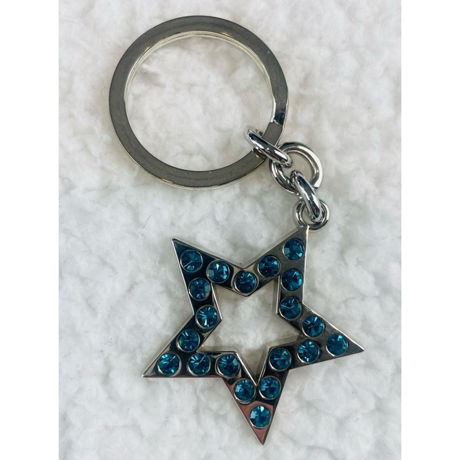 Coach (VTG) COACH • Silver/Blue Pave Crystal Star Keychain Size ONE SIZE - 7 Thumbnail