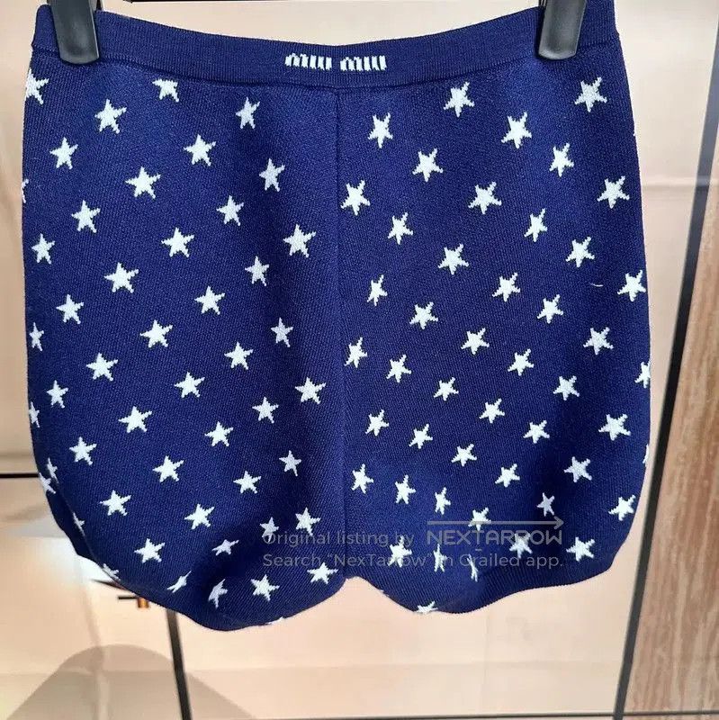 Miu Miu Miu Miu Star Pattern Spring Shorts . Size 23" - 1 Thumbnail