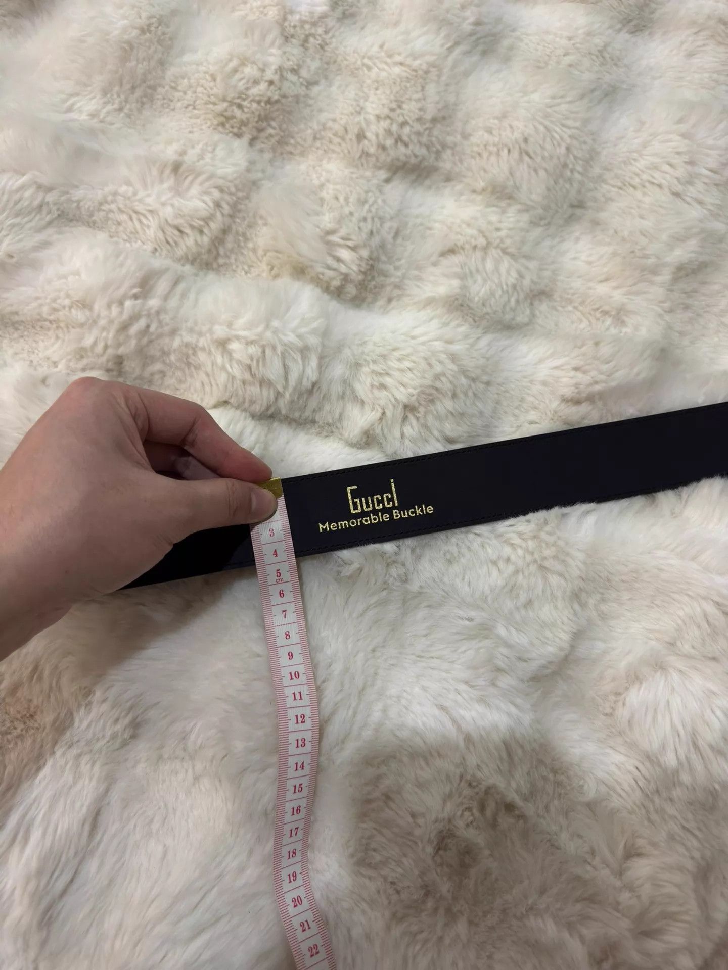 Gucci Gucci GG Buckle Black White Polka Dot Belt 85 NWT Size ONE SIZE - 6 Thumbnail