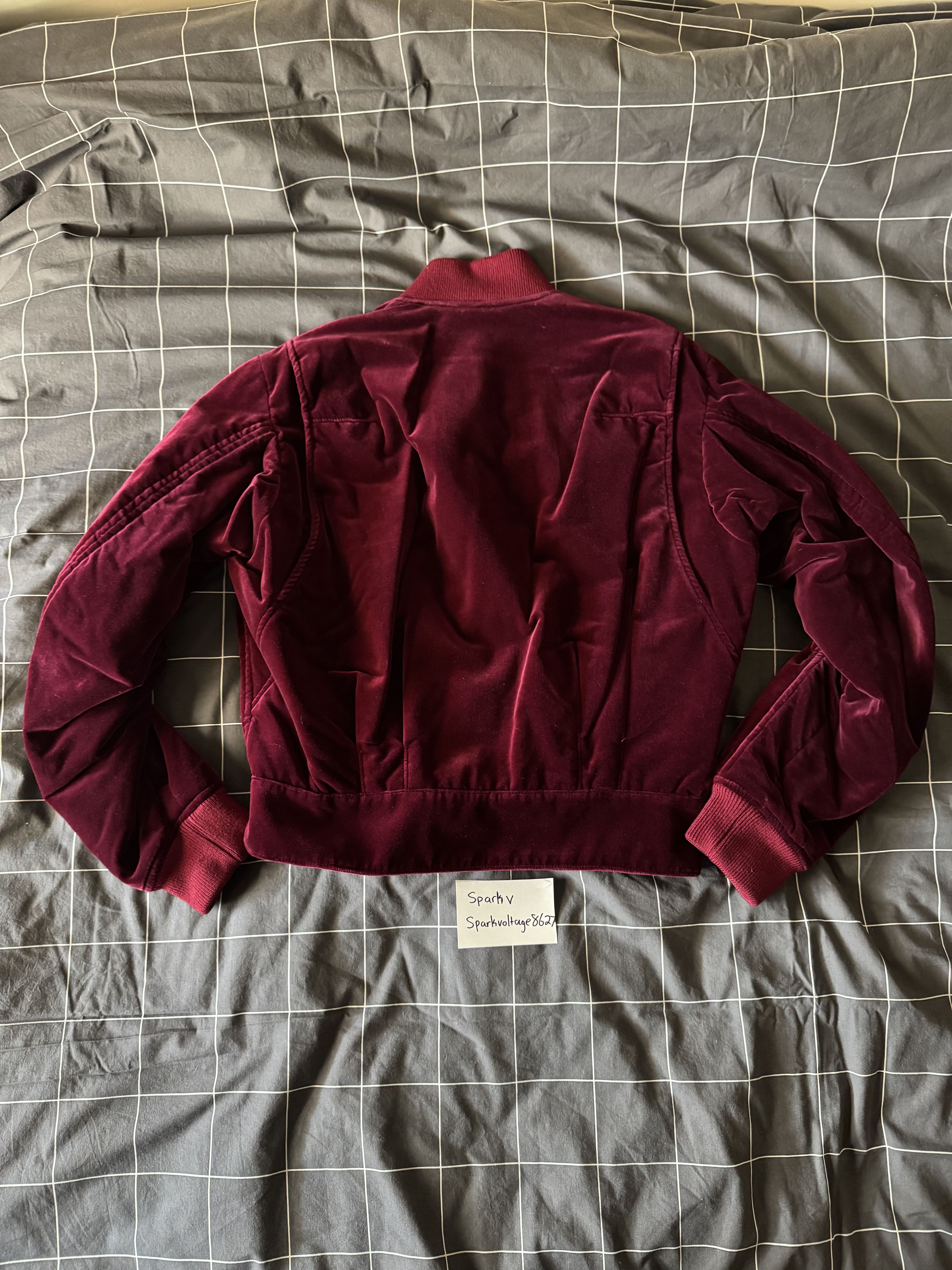 Haider Ackermann Burgundy Velvet Bomber Size US L / EU 52-54 / 3 - 2 Thumbnail