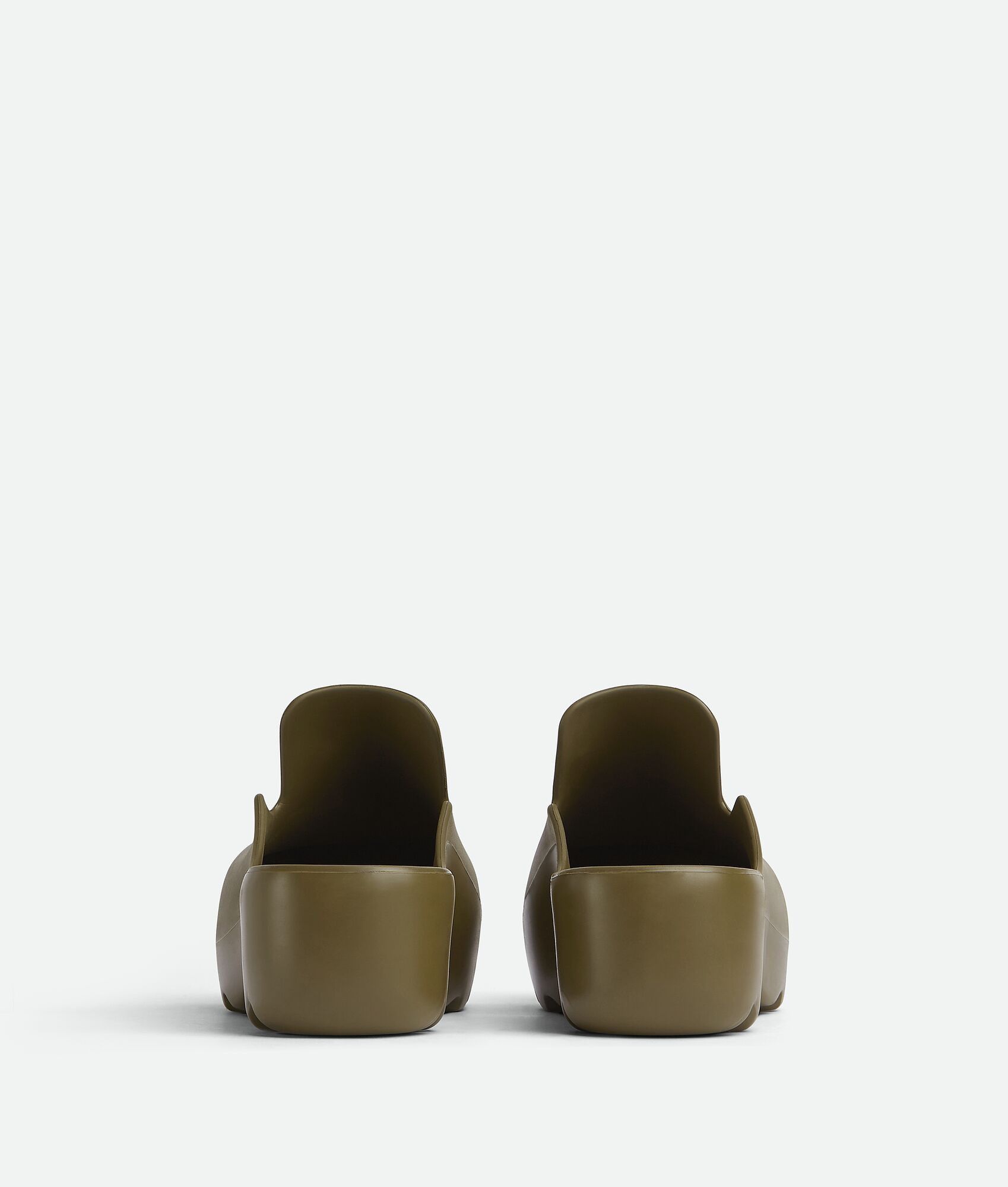 Bottega Veneta o1w1db10225 Rubber Flash Clogs in Olive Green Size US 11 / EU 44 - 3 Thumbnail