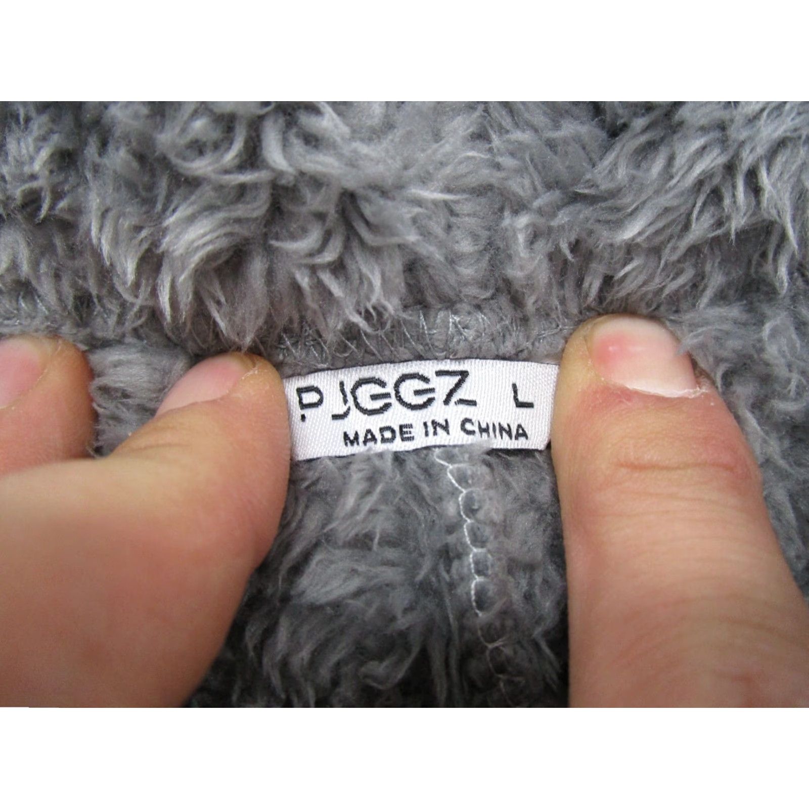 Vintage PJGGZ Women's Sleepwear Fleece Sherpa Faux Fur Pajama Pants Size L Soft Warm Gray Size 36" / US 14 / IT 50 - 2 Thumbnail