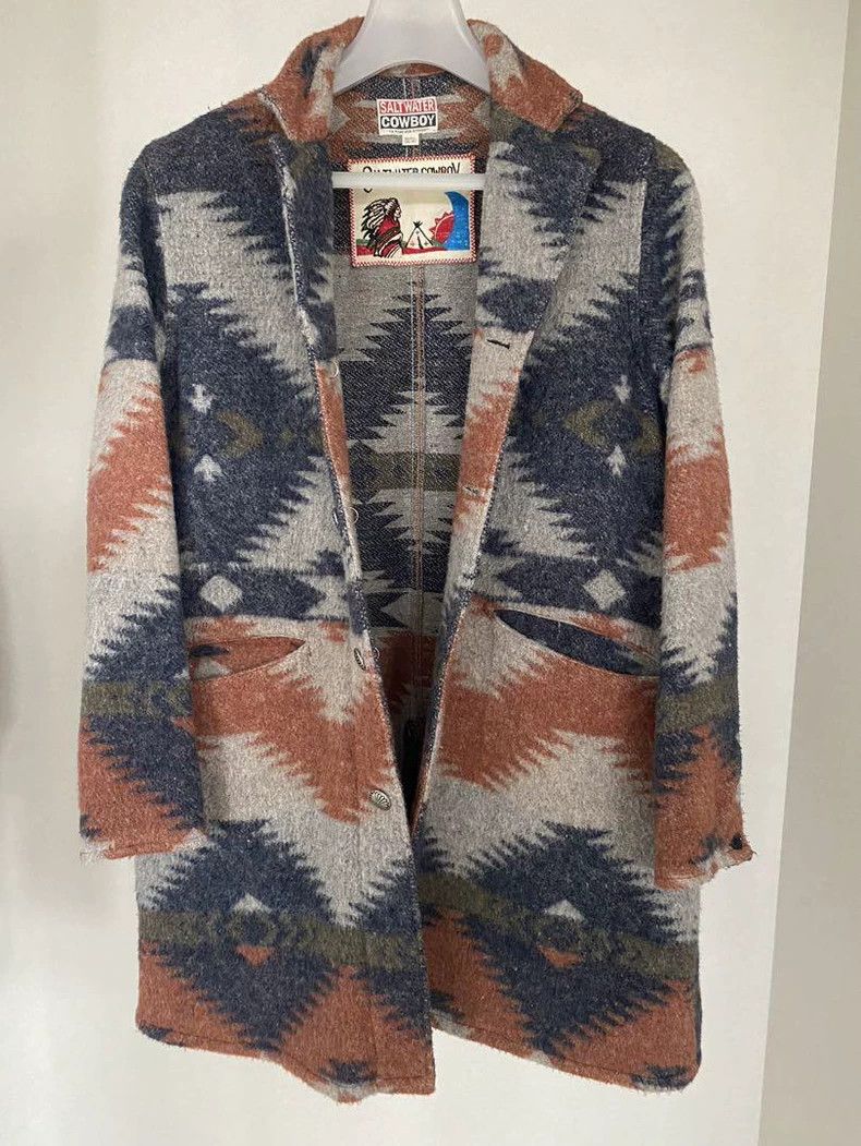Kapital Vintage Navajo Wool Blend Coat - dmc Size US S / EU 44-46 / 1 - 1 Thumbnail
